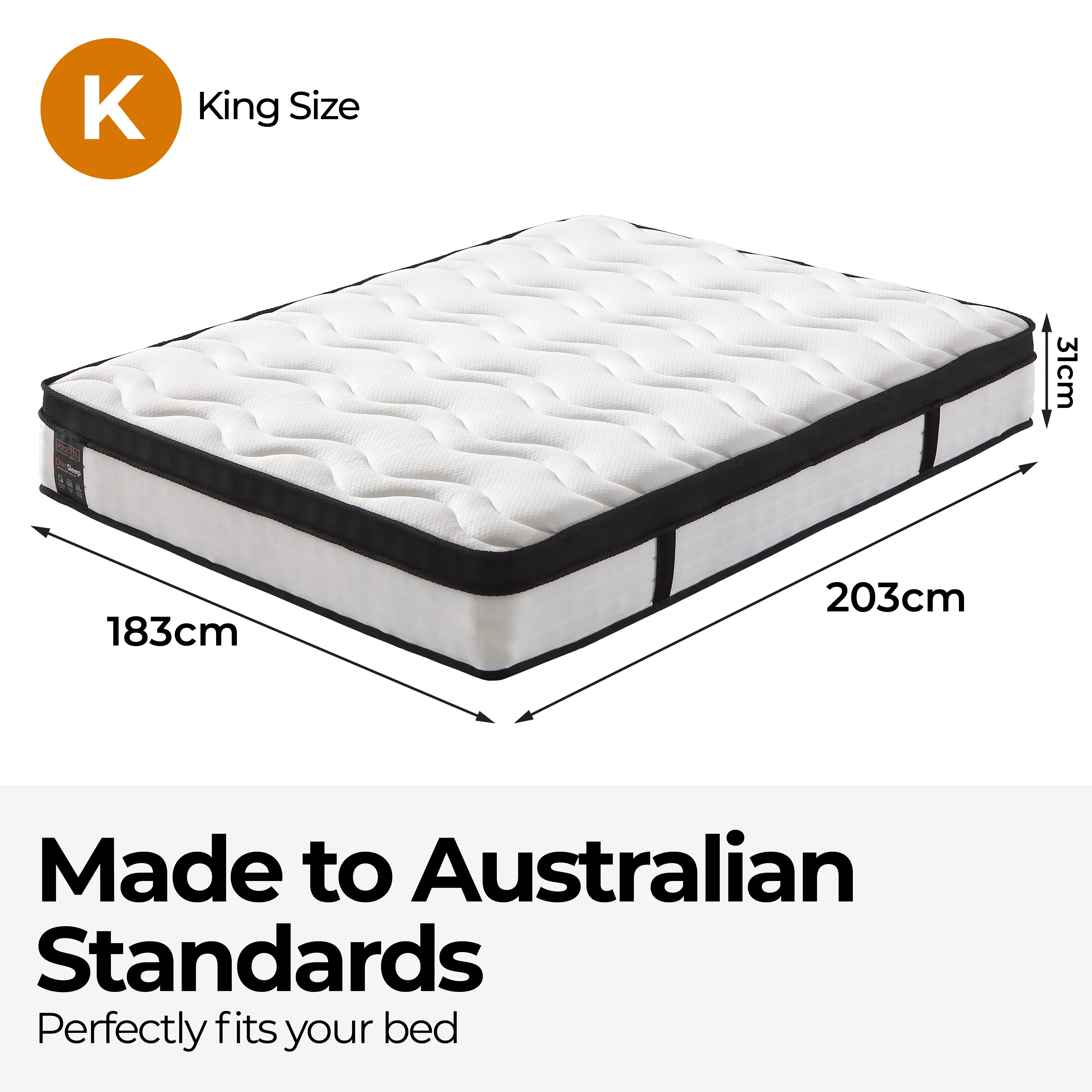 ChiroSleep 5-Zone Orthopaedic Euro Top Pocket Spring Mattress - Image 17