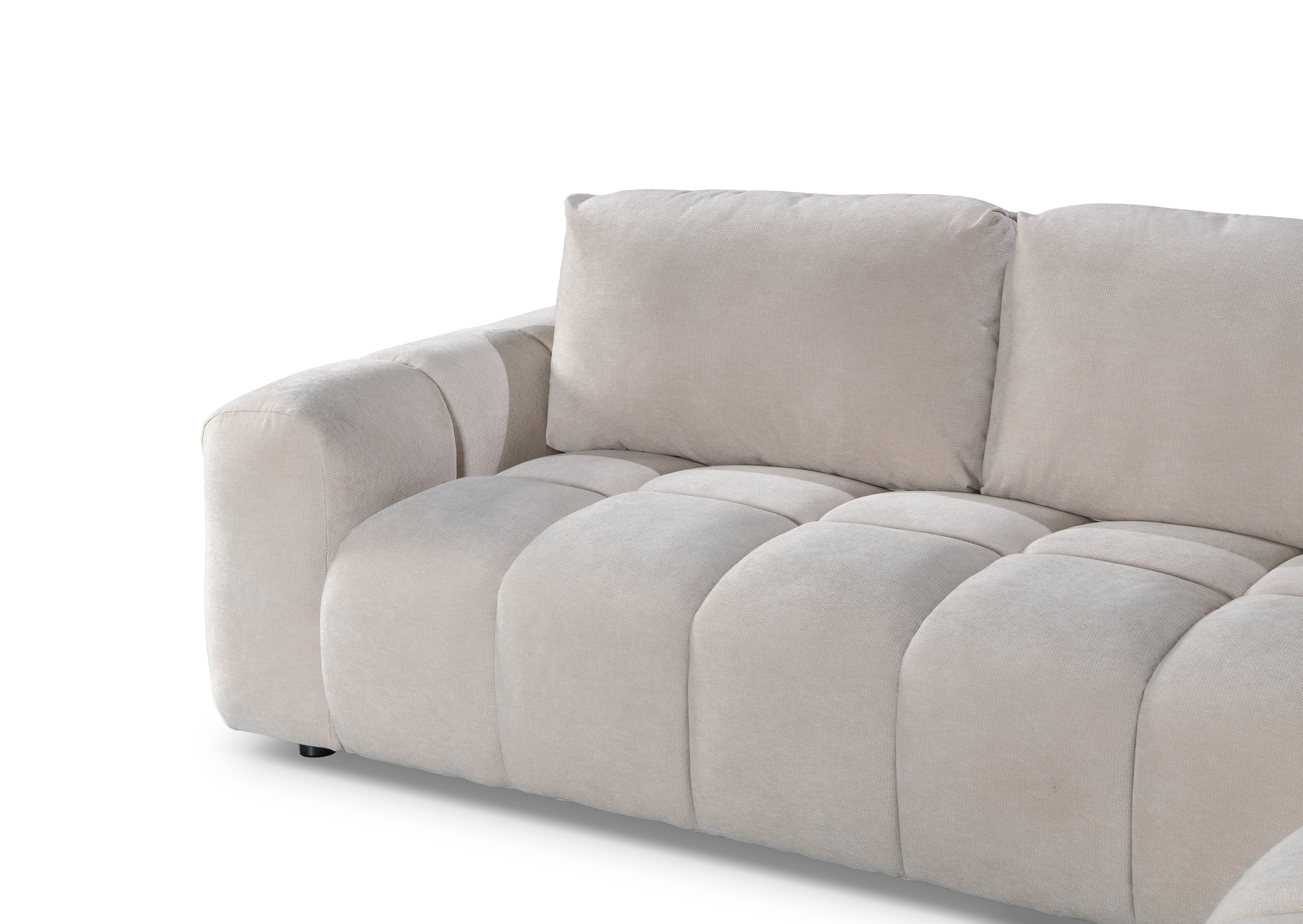 Desmond 5 Seater Fabric Chaise Modular - Image 13