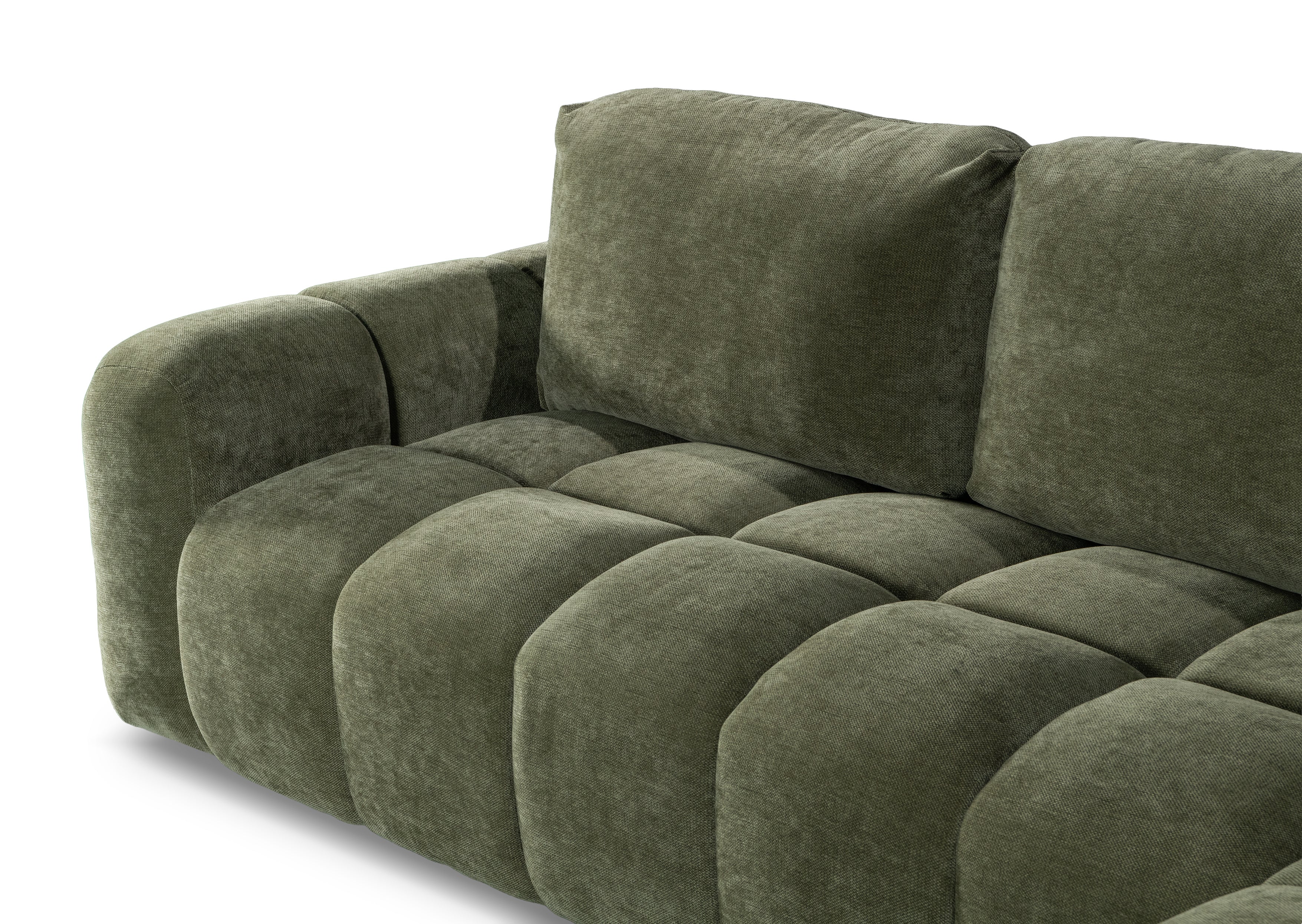 Desmond 5 Seater Fabric Chaise Modular - Image 5