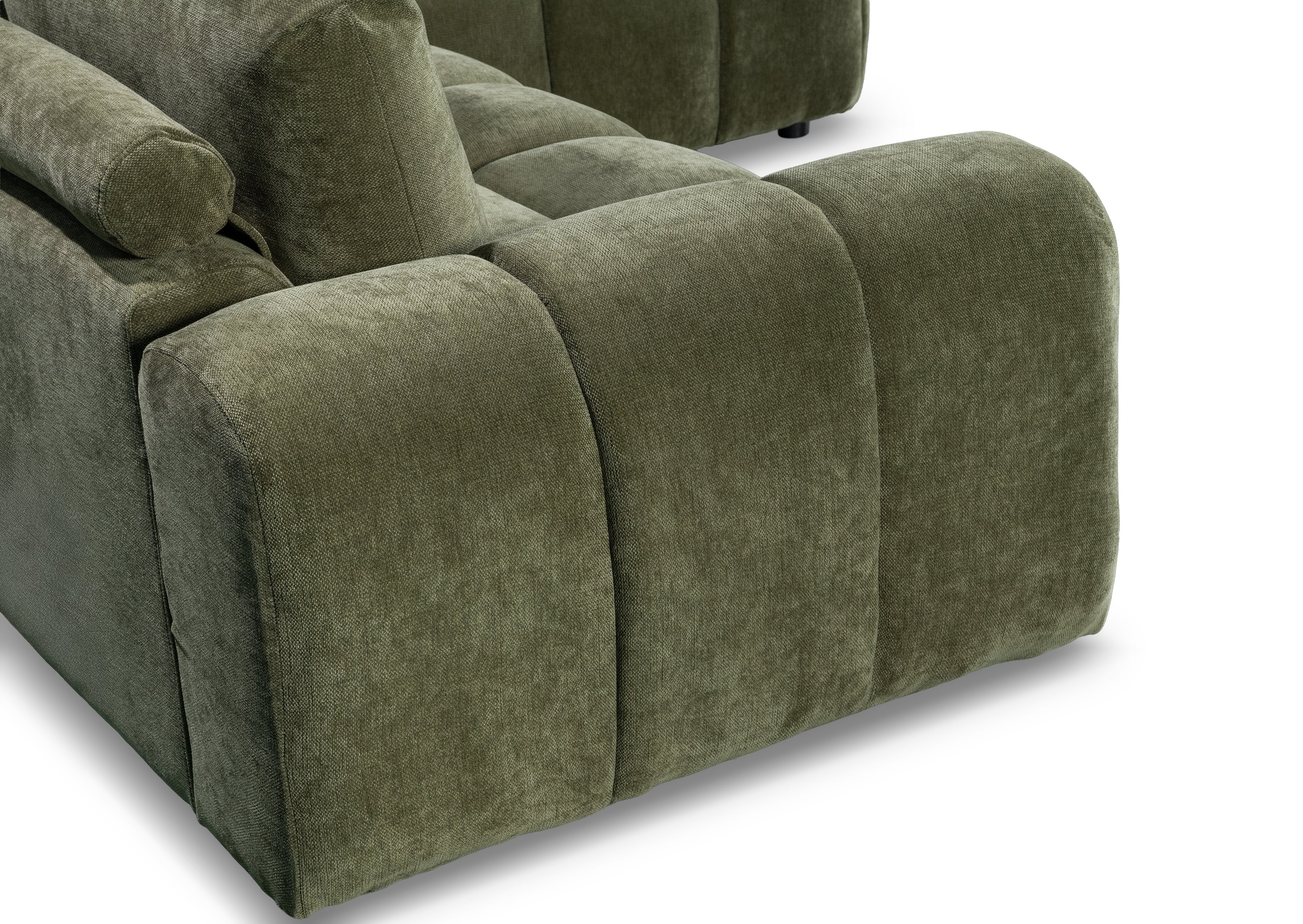 Desmond 5 Seater Fabric Chaise Modular - Image 6