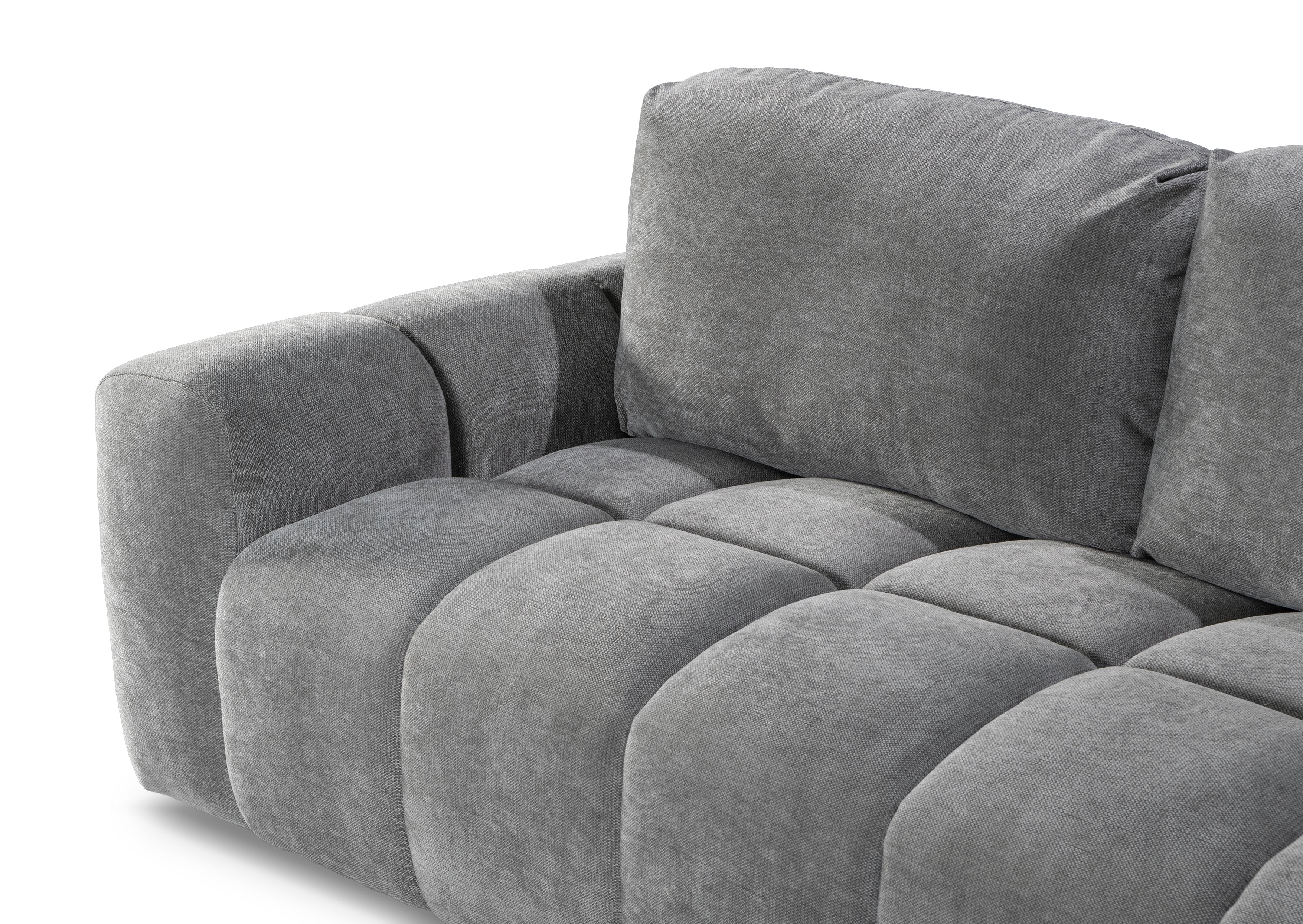 Desmond 5 Seater Fabric Chaise Modular - Image 9