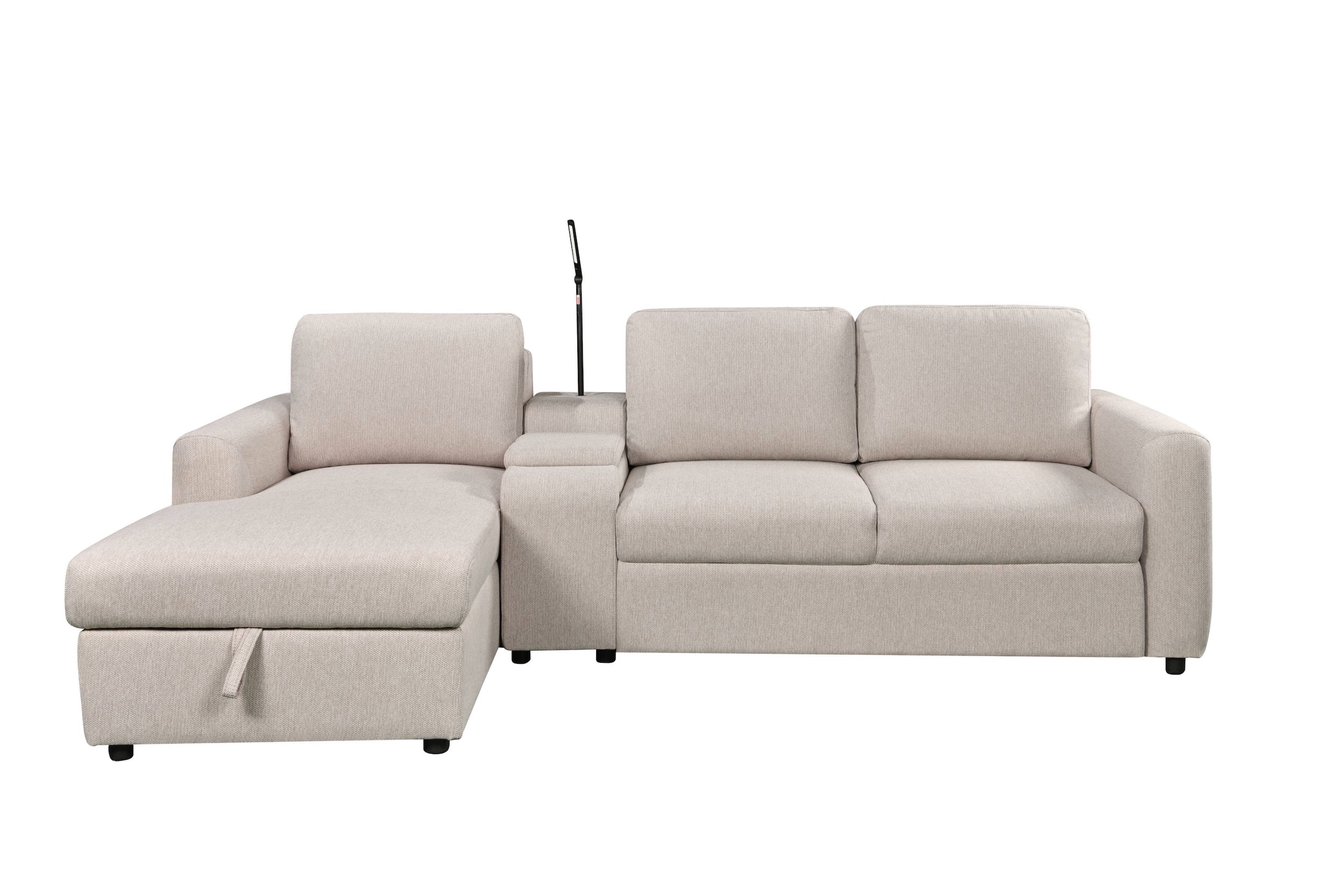 Drew 3 Seater Pull Out Sofabed with Storage Chaise - Image 7