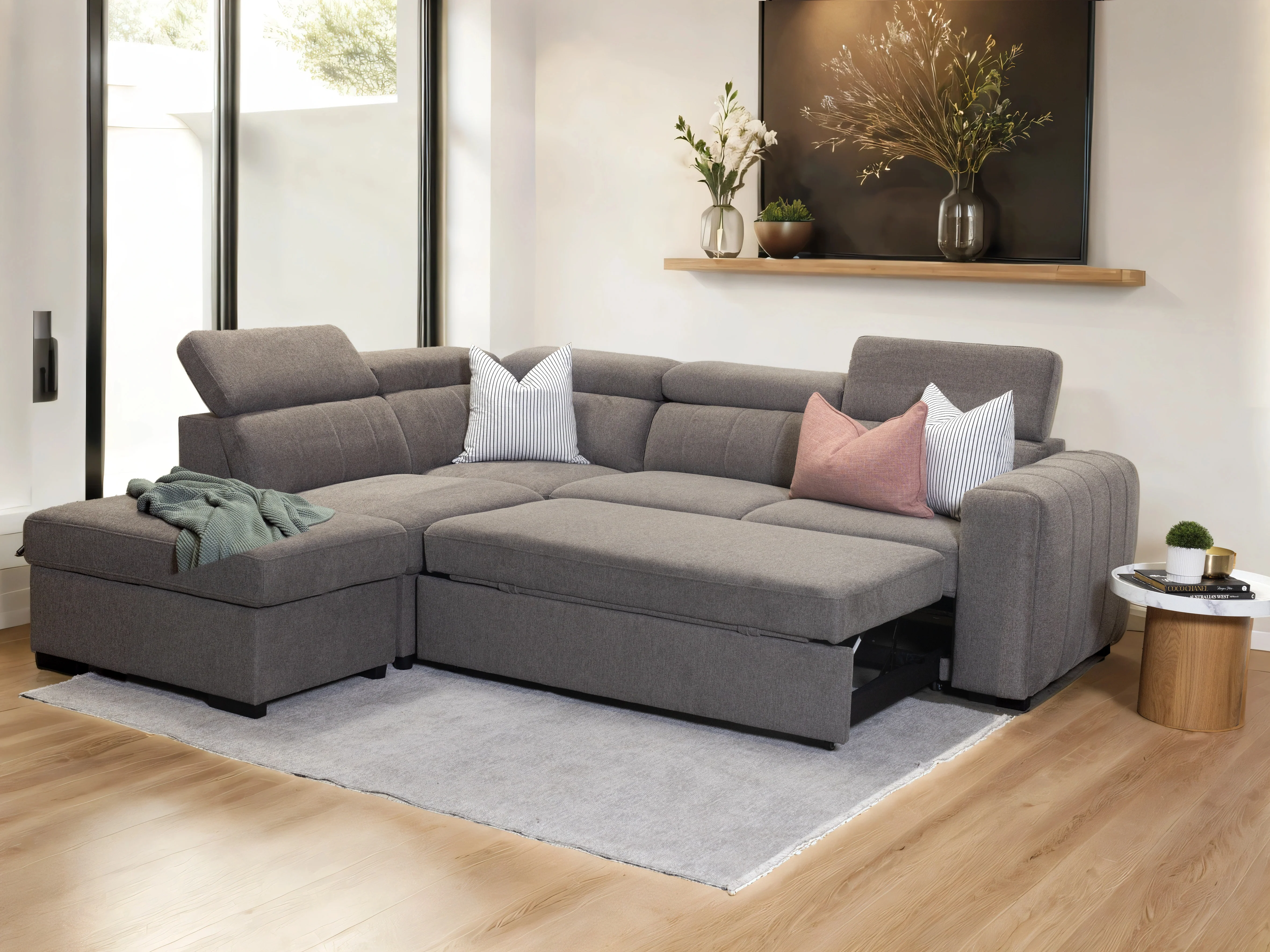Elite 4 Seater Sofa Bed with Storage - Image 3