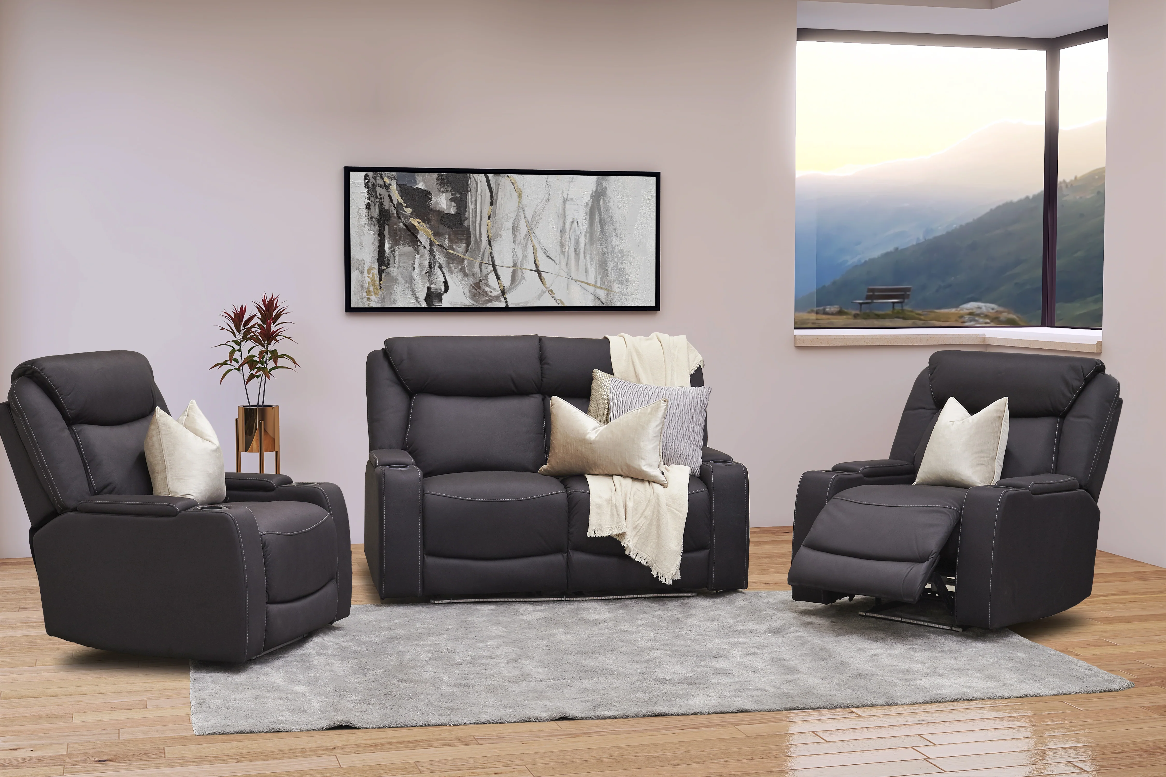 Excalibur Leather Electric Recliner Lounge - Image 4