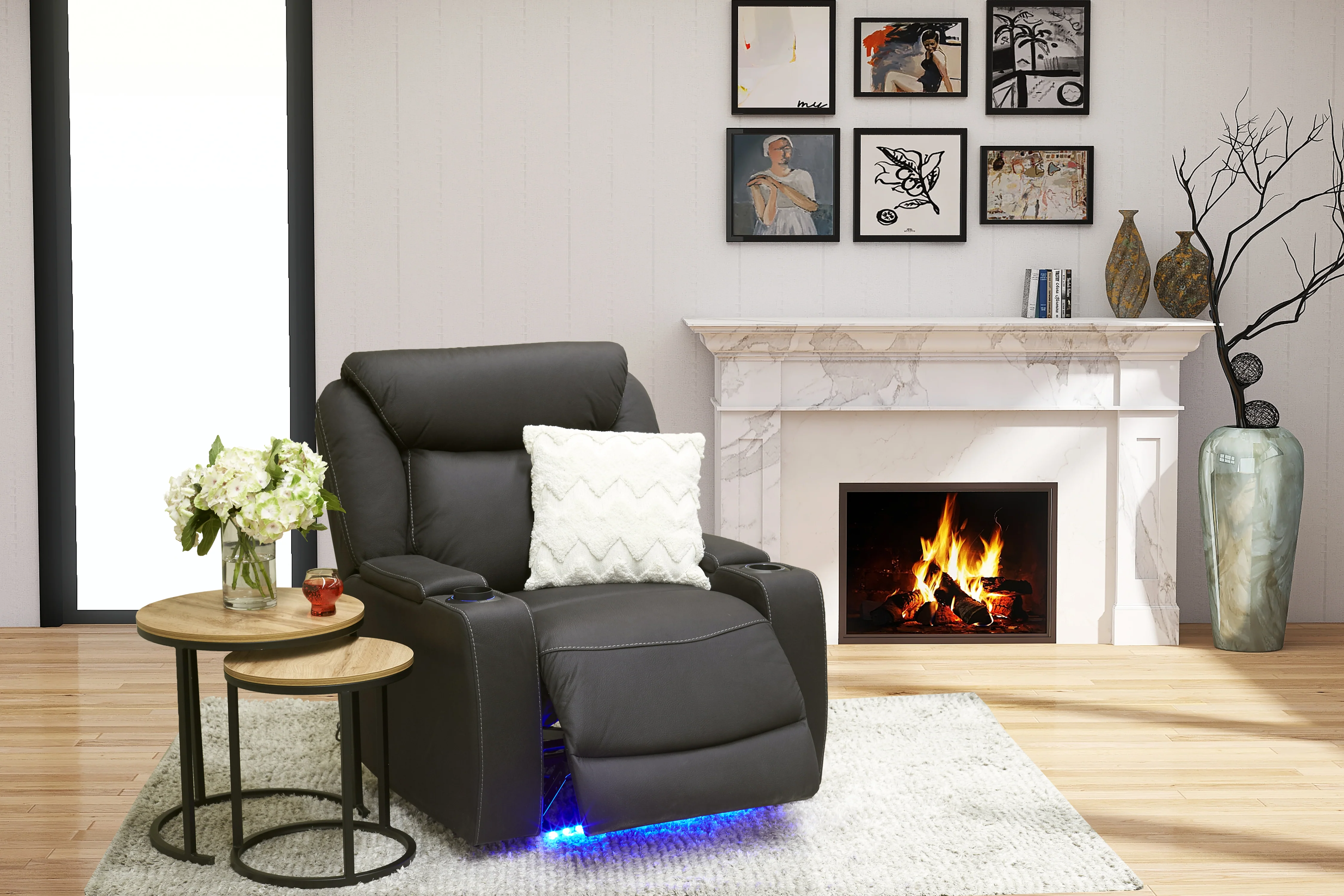 Excalibur Leather Electric Recliner Lounge - Image 5
