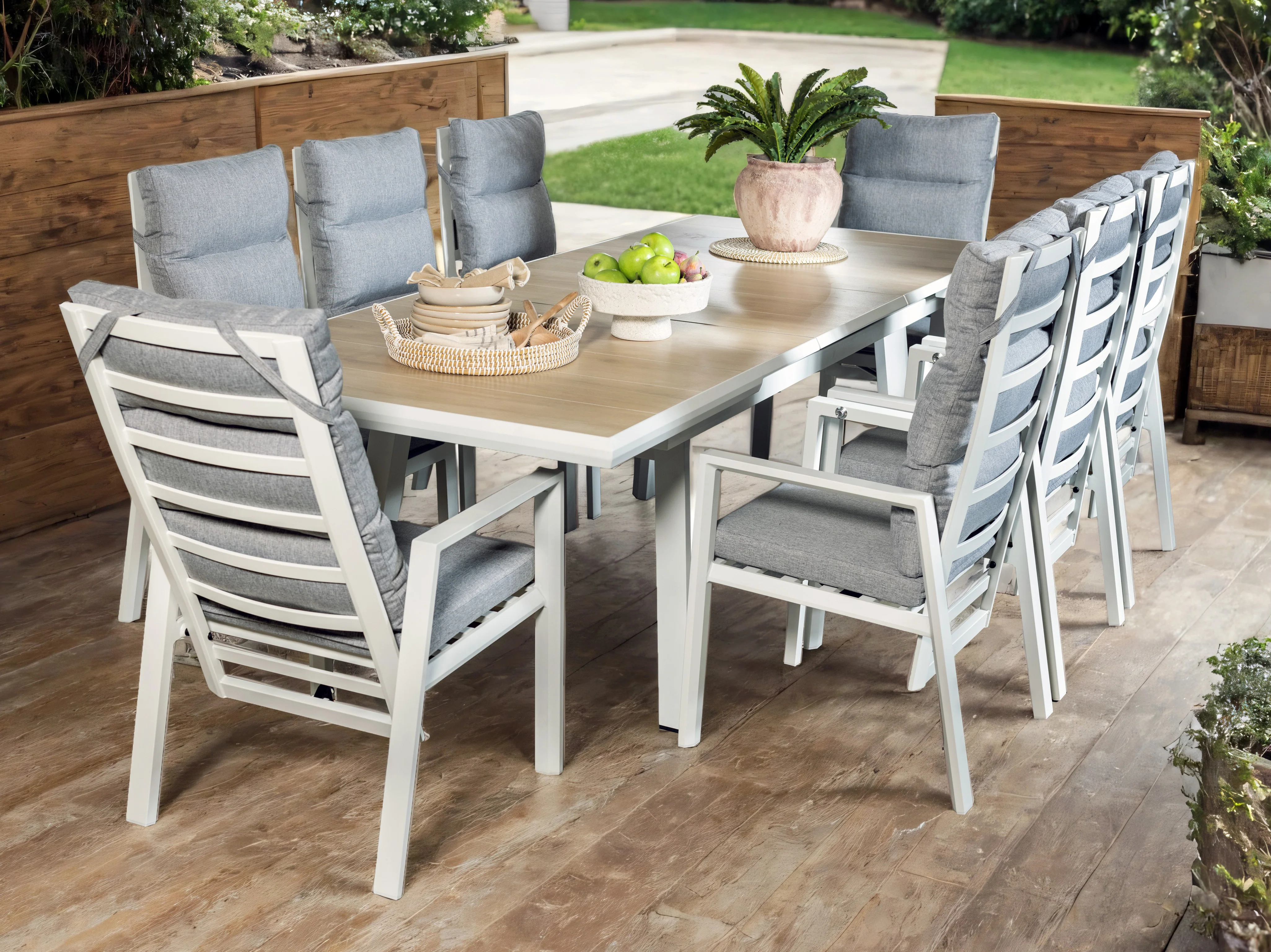 Fauna 9Pce Ext. Outdoor Dining Set - Image 5