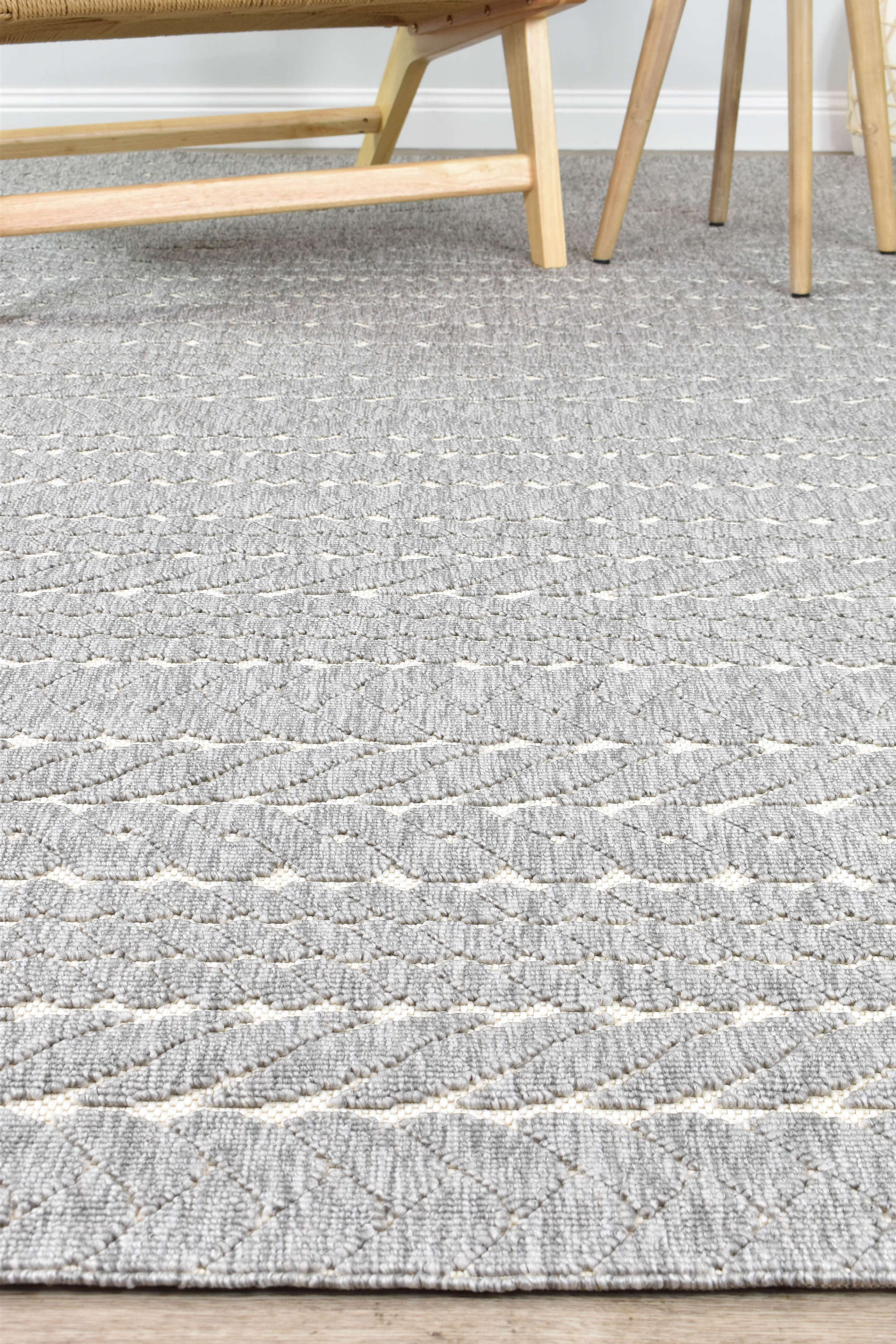 Fenix Grey White Rug 20469-302 - Image 3
