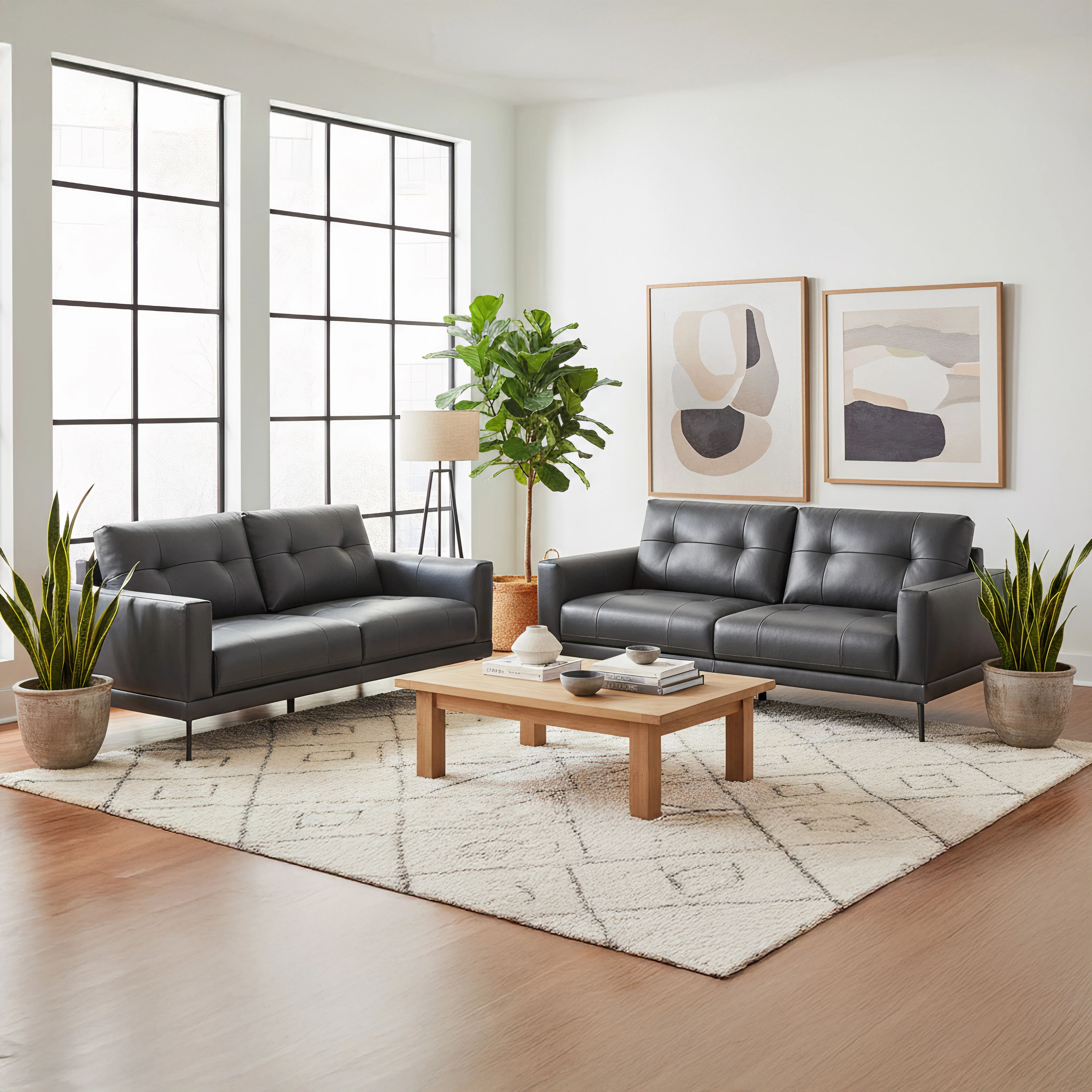Granada Leather Lounge Suite - Image 3