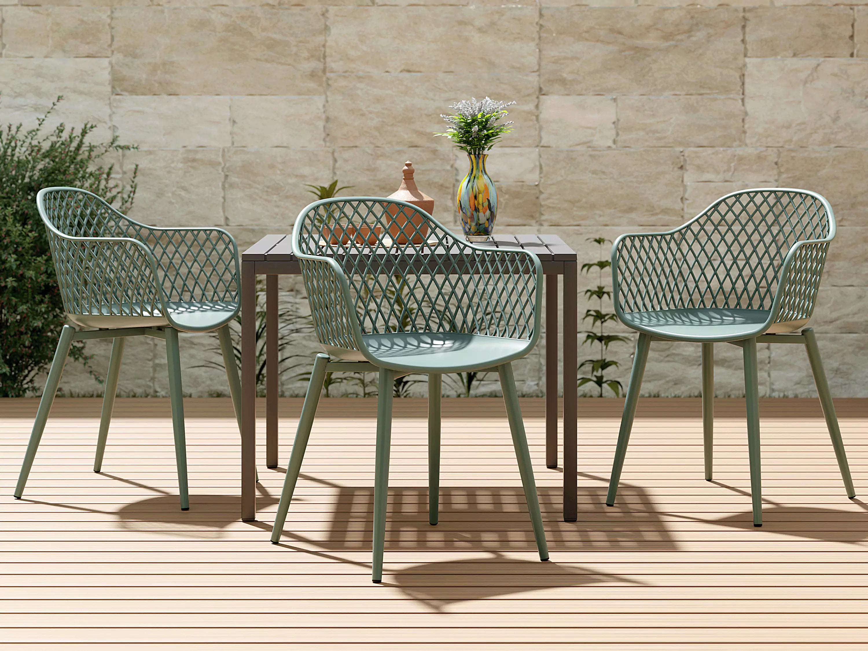 Kai Outdoor Plastic Chair - Image 10
