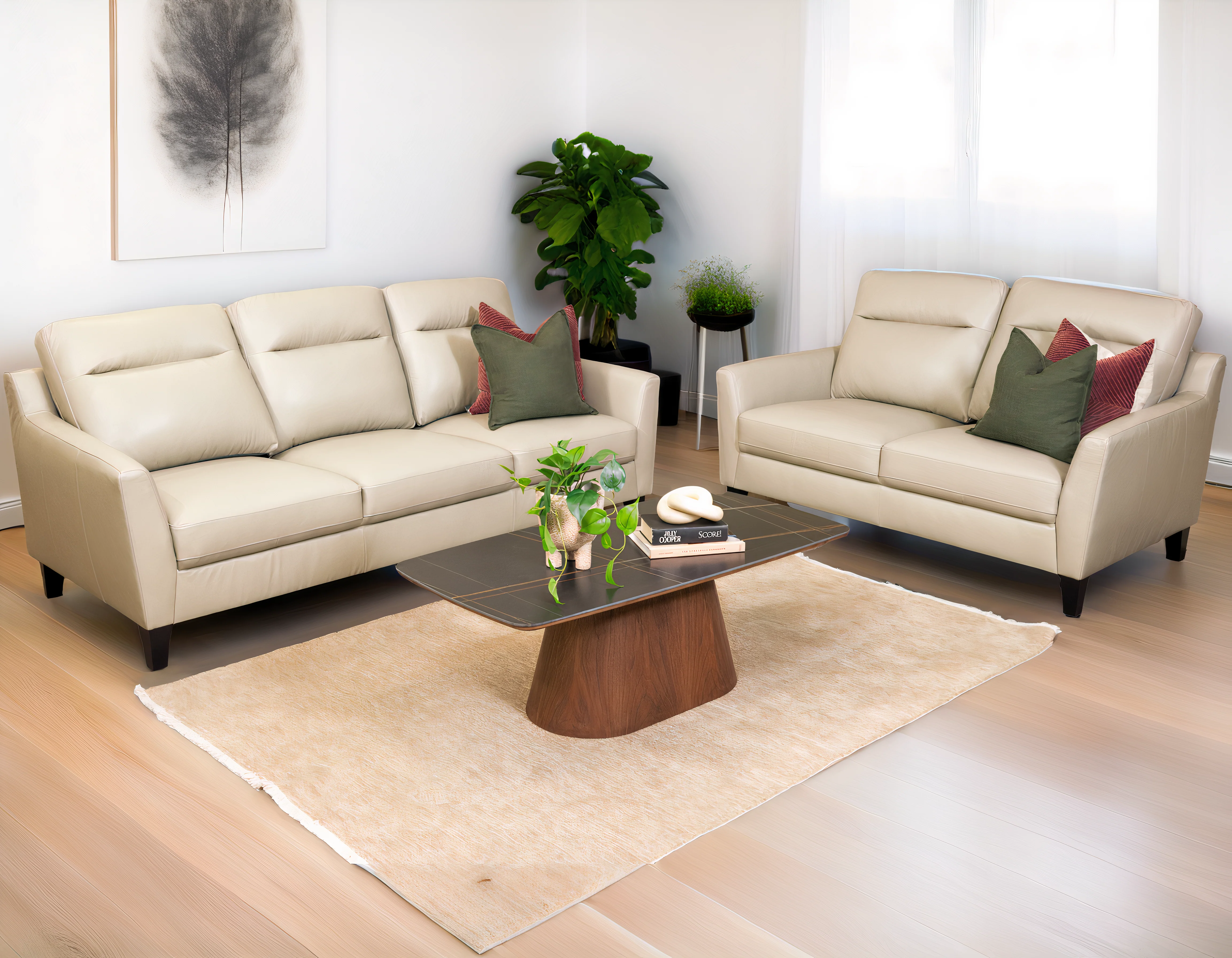 Kansas Leather Lounge Suite - Image 3