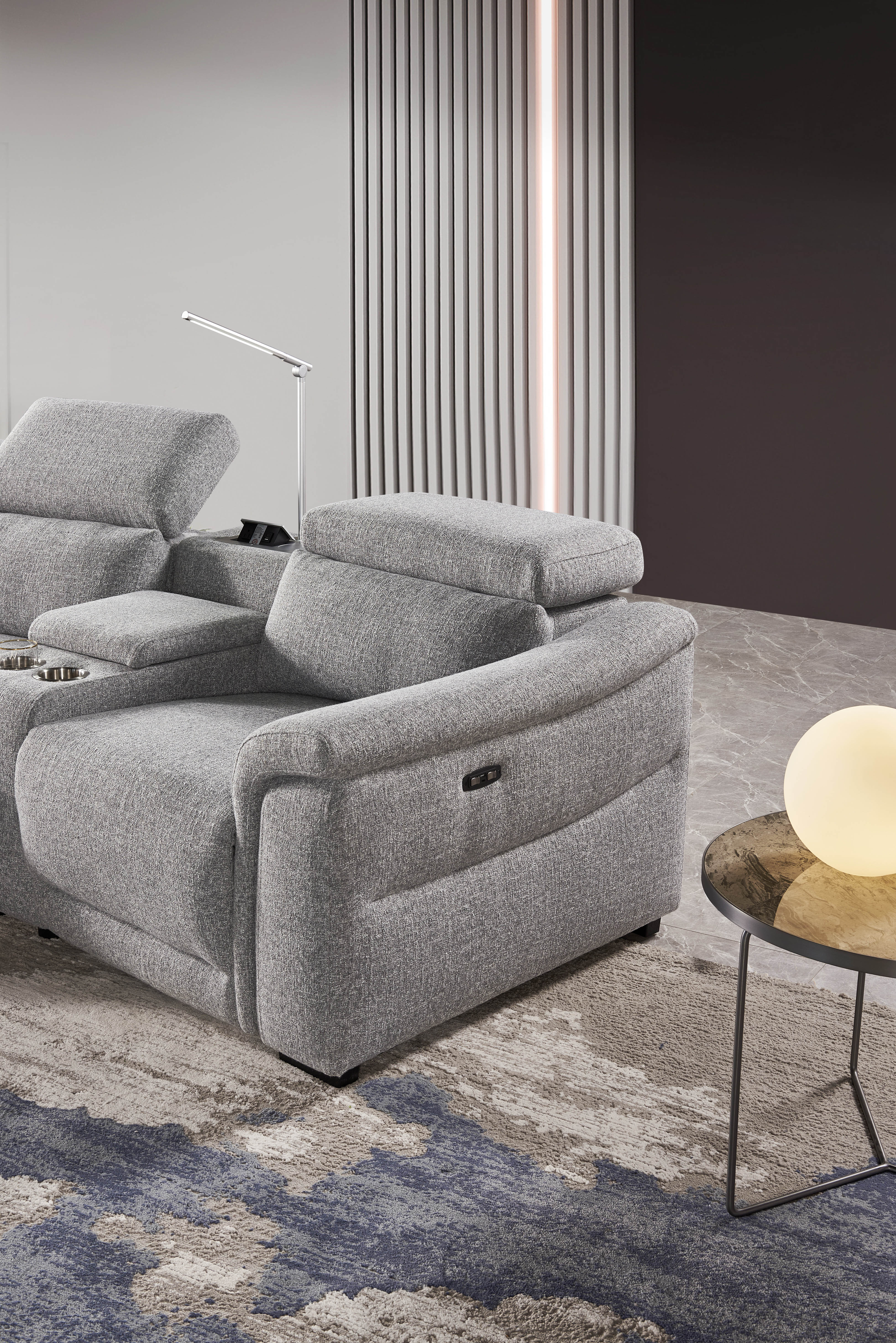 Kavala Fabric Electric Home Theatre Lounge - Image 7
