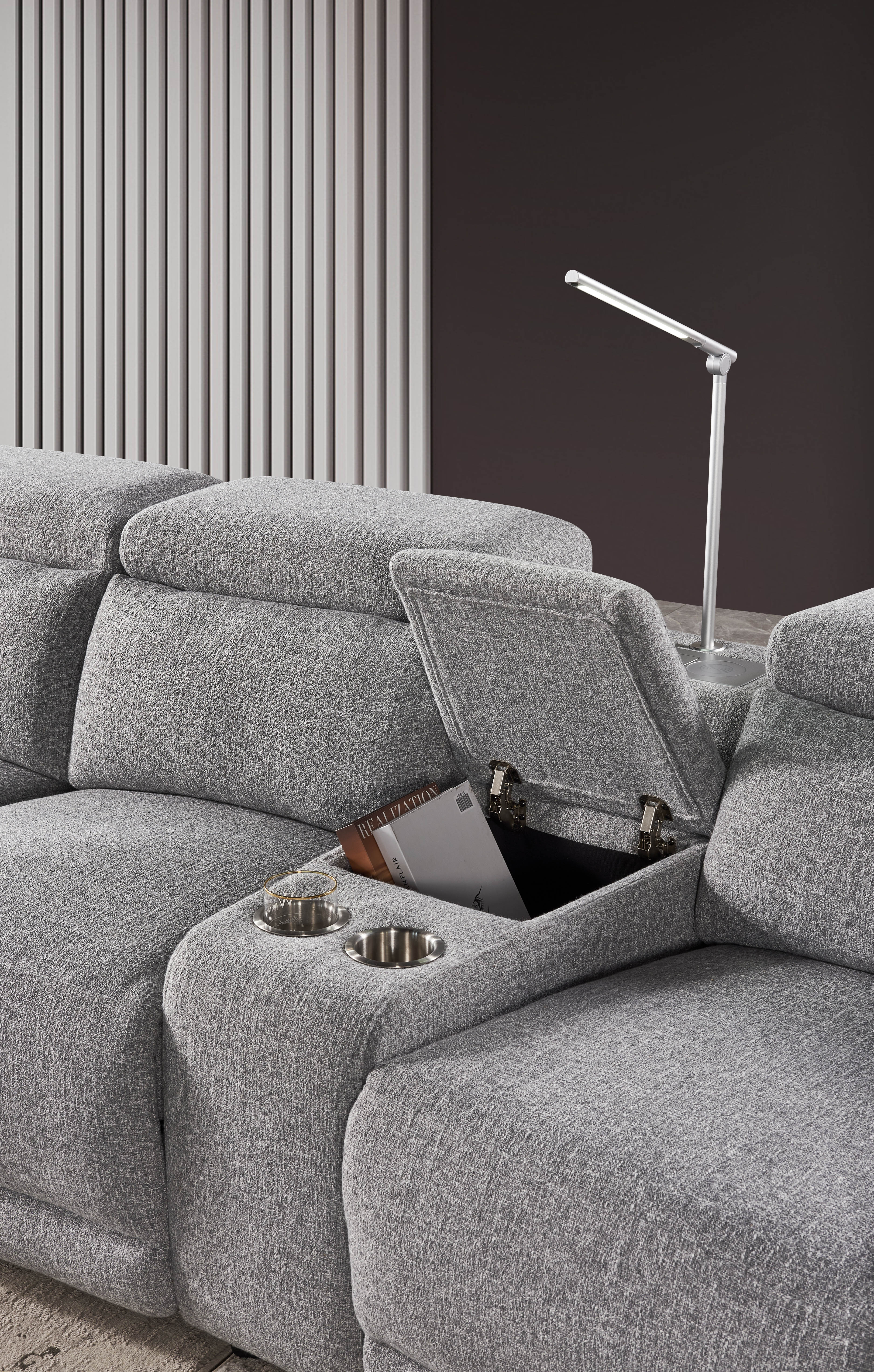 Kavala Fabric Electric Home Theatre Lounge - Image 8