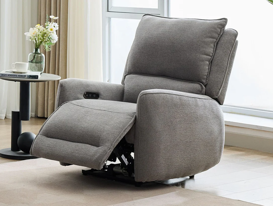 Logan Fabric Electric Recliner Lounge - Image 4