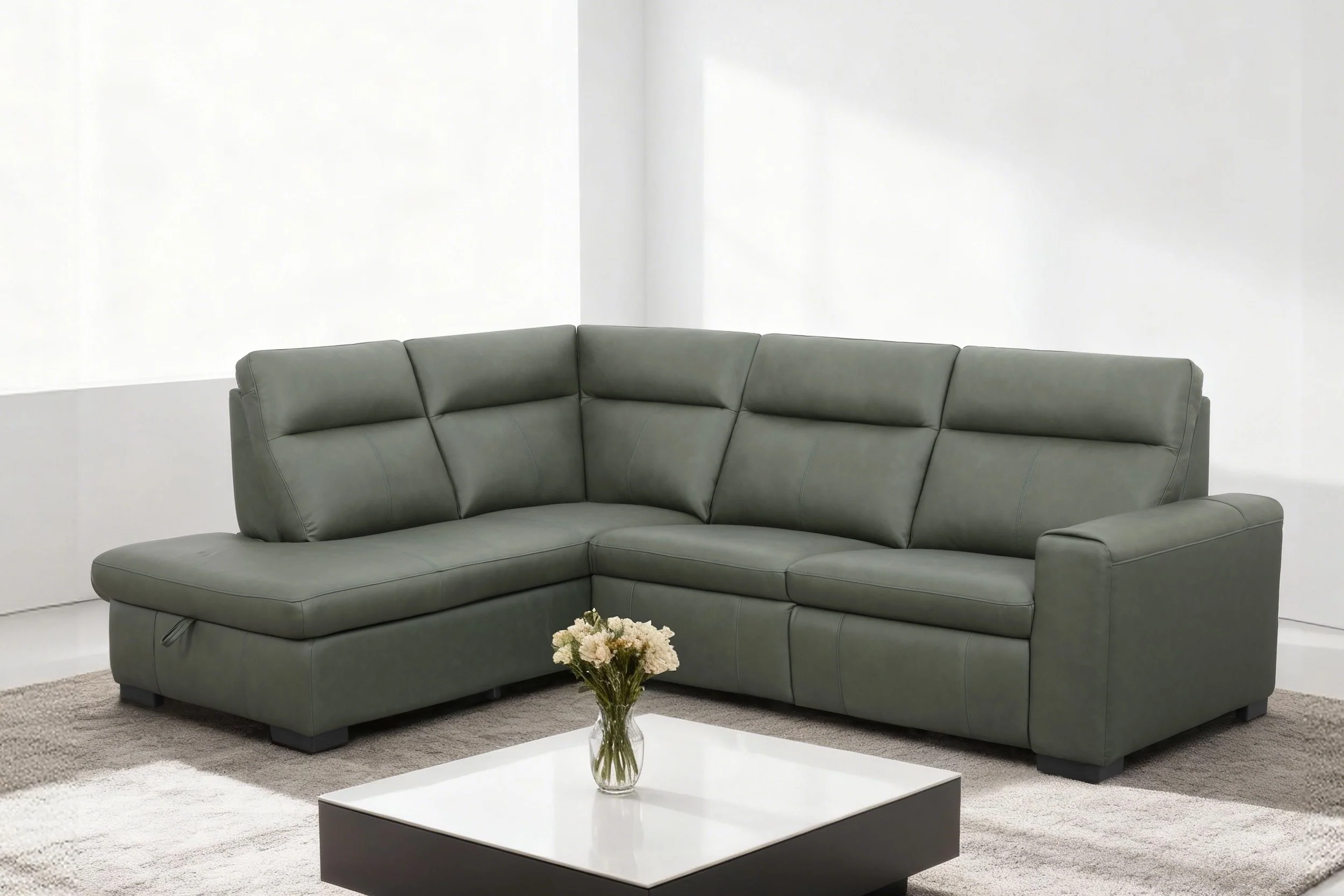 Maddy 4 Seater Leather Electric Modular - Image 8