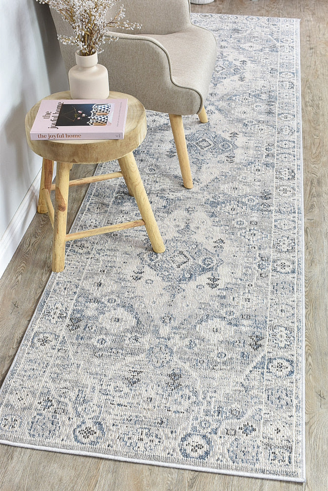 Medina Blue L.Grey Rug 0320C - Image 17
