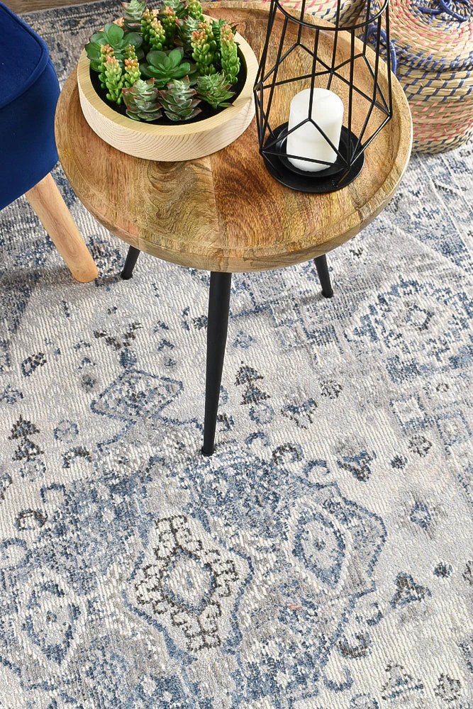Medina Blue L.Grey Rug 0320C - Image 7