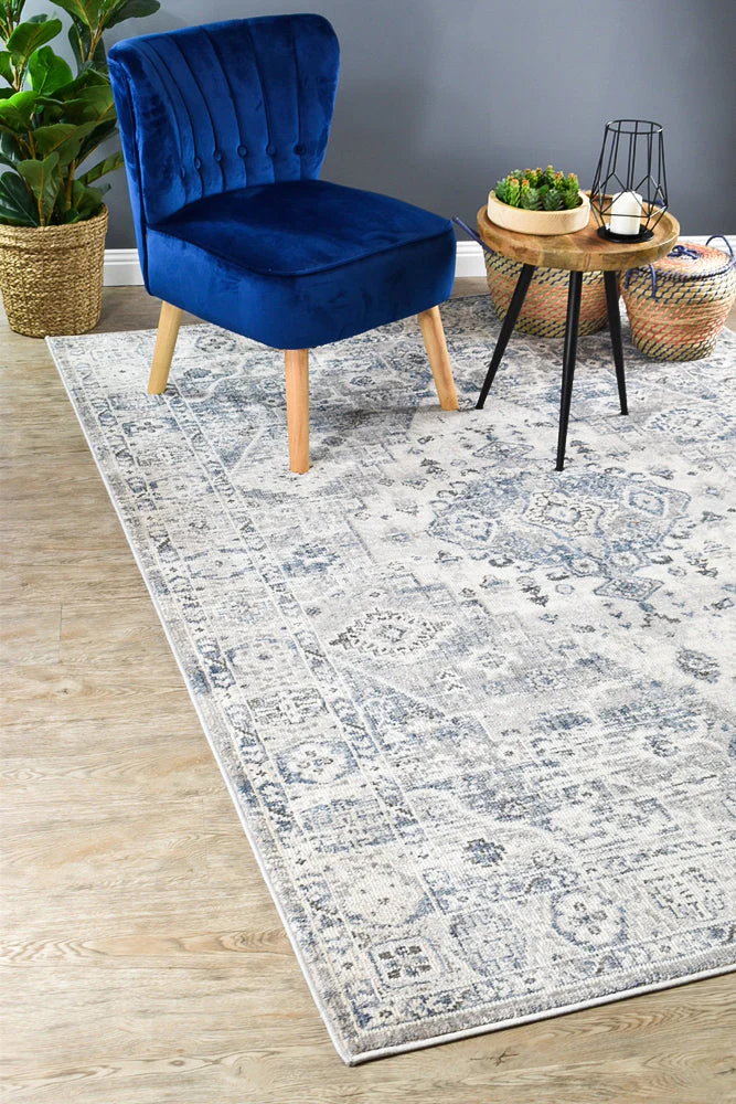 Medina Blue L.Grey Rug 0320C - Image 8