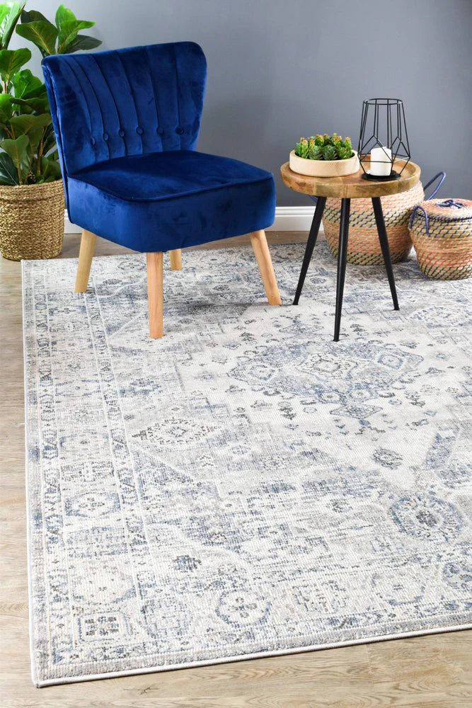 Medina Blue L.Grey Rug 0320C - Image 9