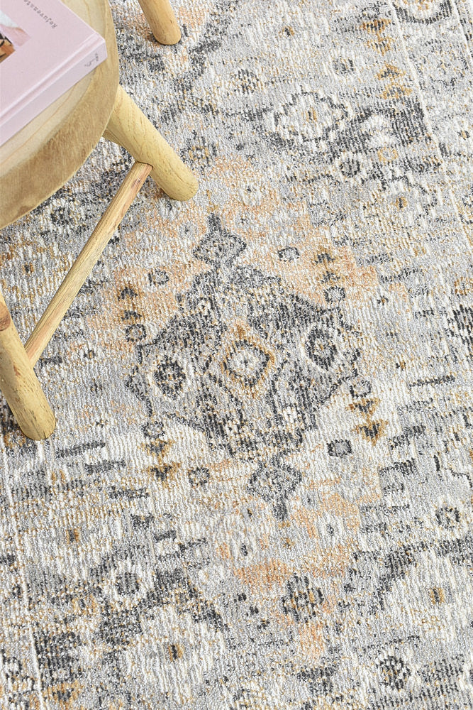 Medina Grey Mustard Rug 0320C - Image 13