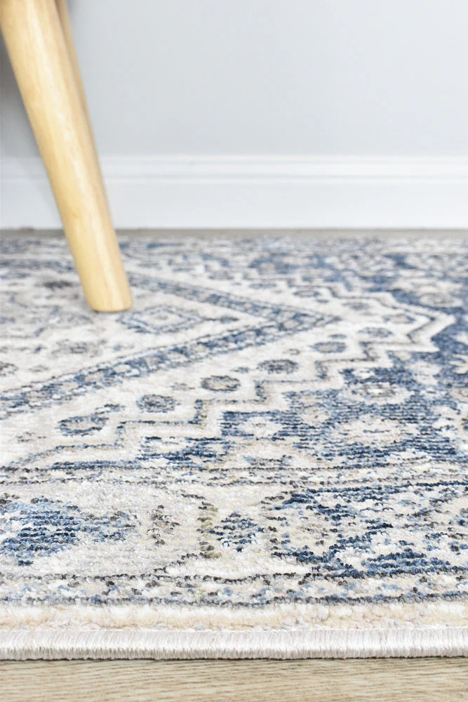 Medina Cream Blue Rug A161A - Image 13