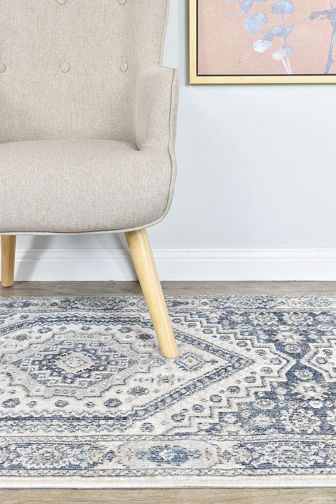 Medina Cream Blue Rug A161A - Image 15