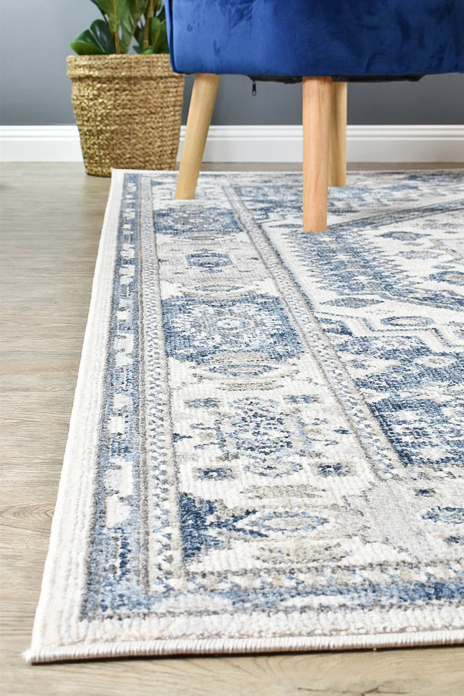 Medina Cream Blue Rug A161A - Image 3