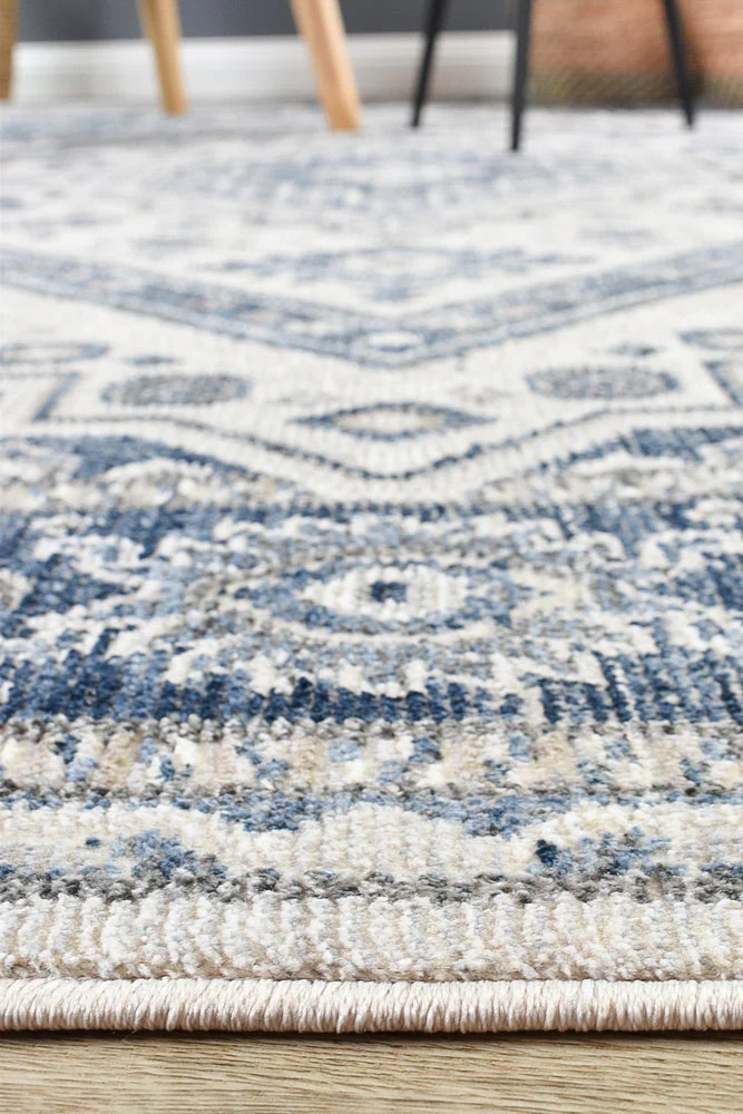 Medina Cream Blue Rug A161A - Image 4