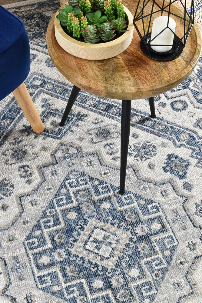 Medina Cream Blue Rug A161A - Image 7