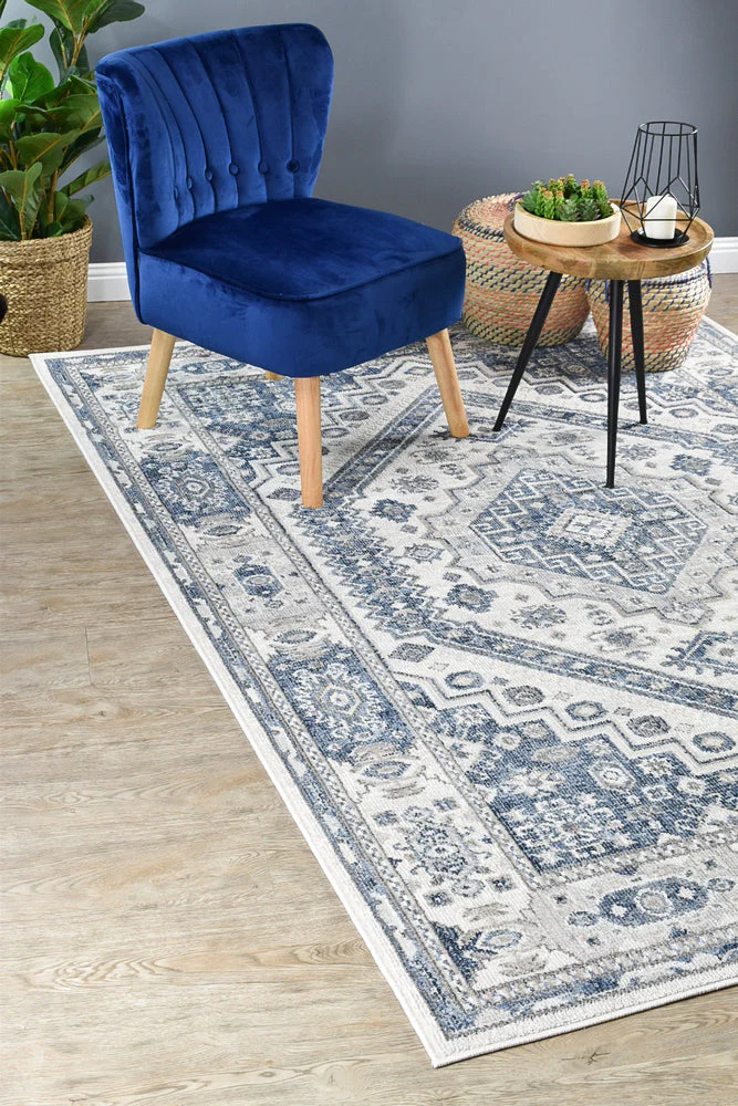 Medina Cream Blue Rug A161A - Image 8