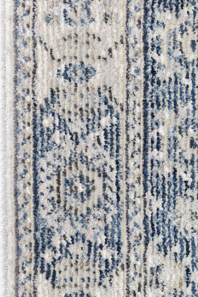 Medina Cream Blue Runner Rug A161A - Image 4