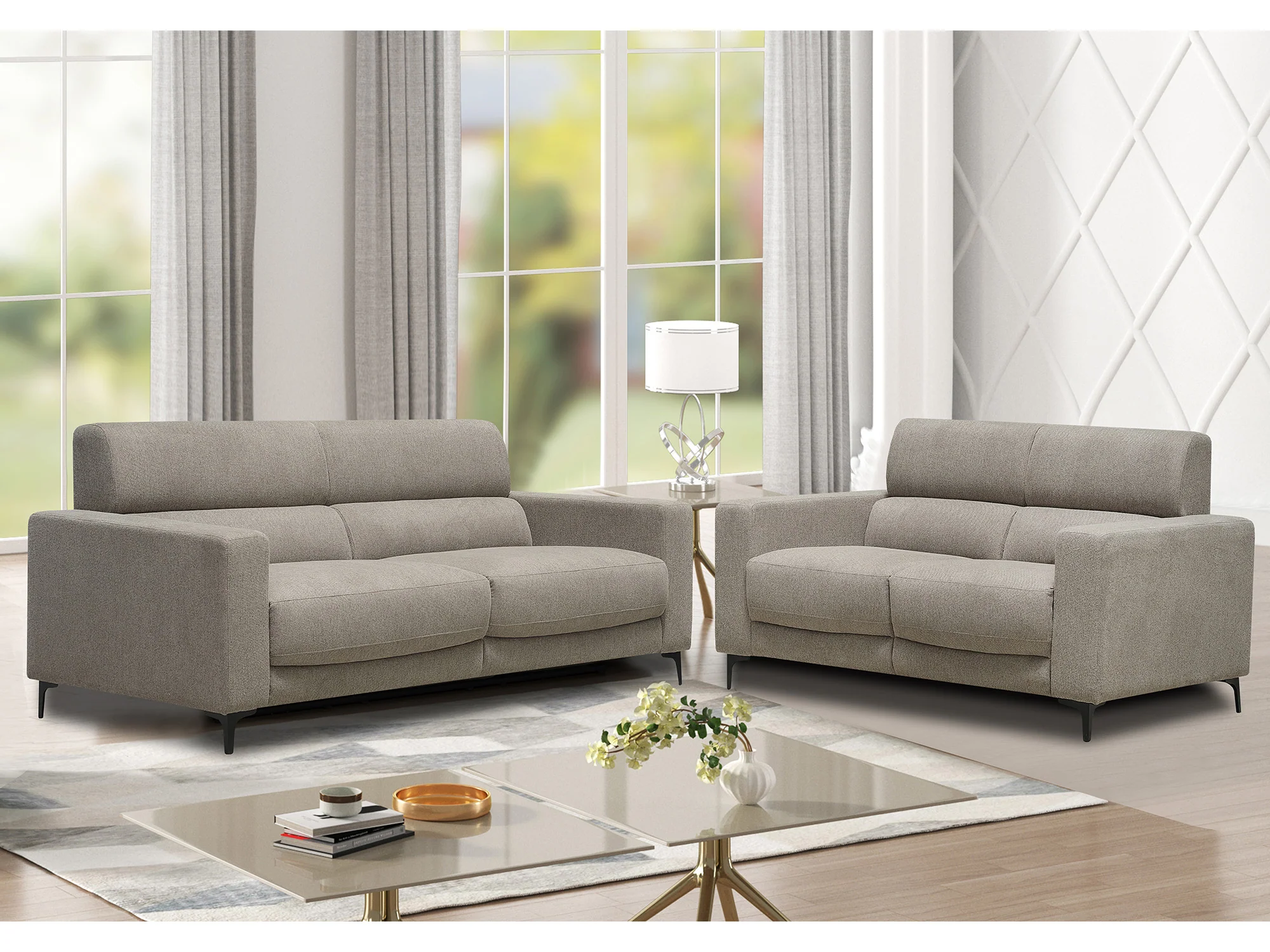 Marcell Fabric Lounge Suite - Image 3