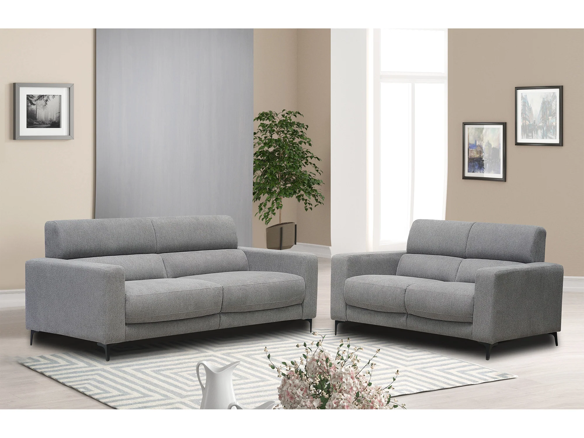 Marcell Fabric Lounge Suite - Image 5