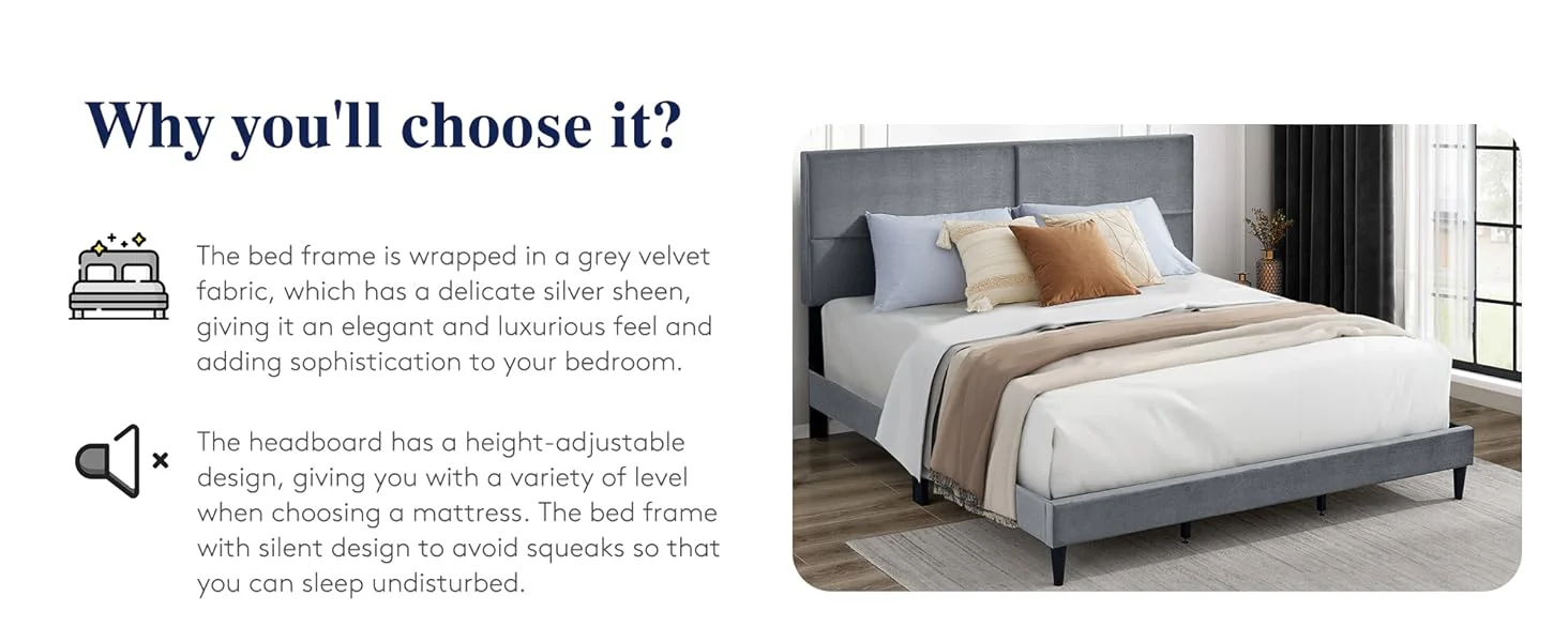 Metro Fabric Bed - Image 11