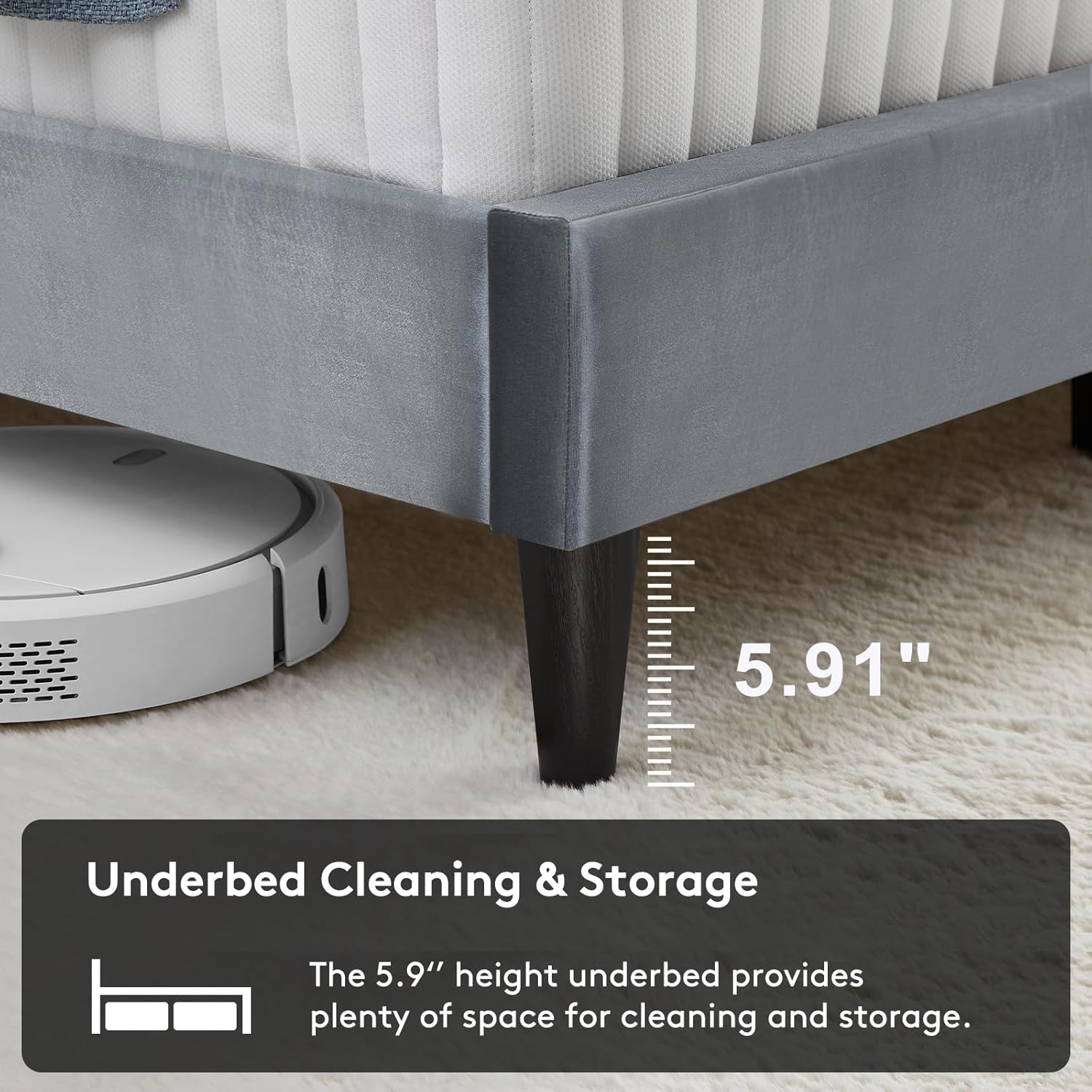 Metro Fabric Bed - Image 5