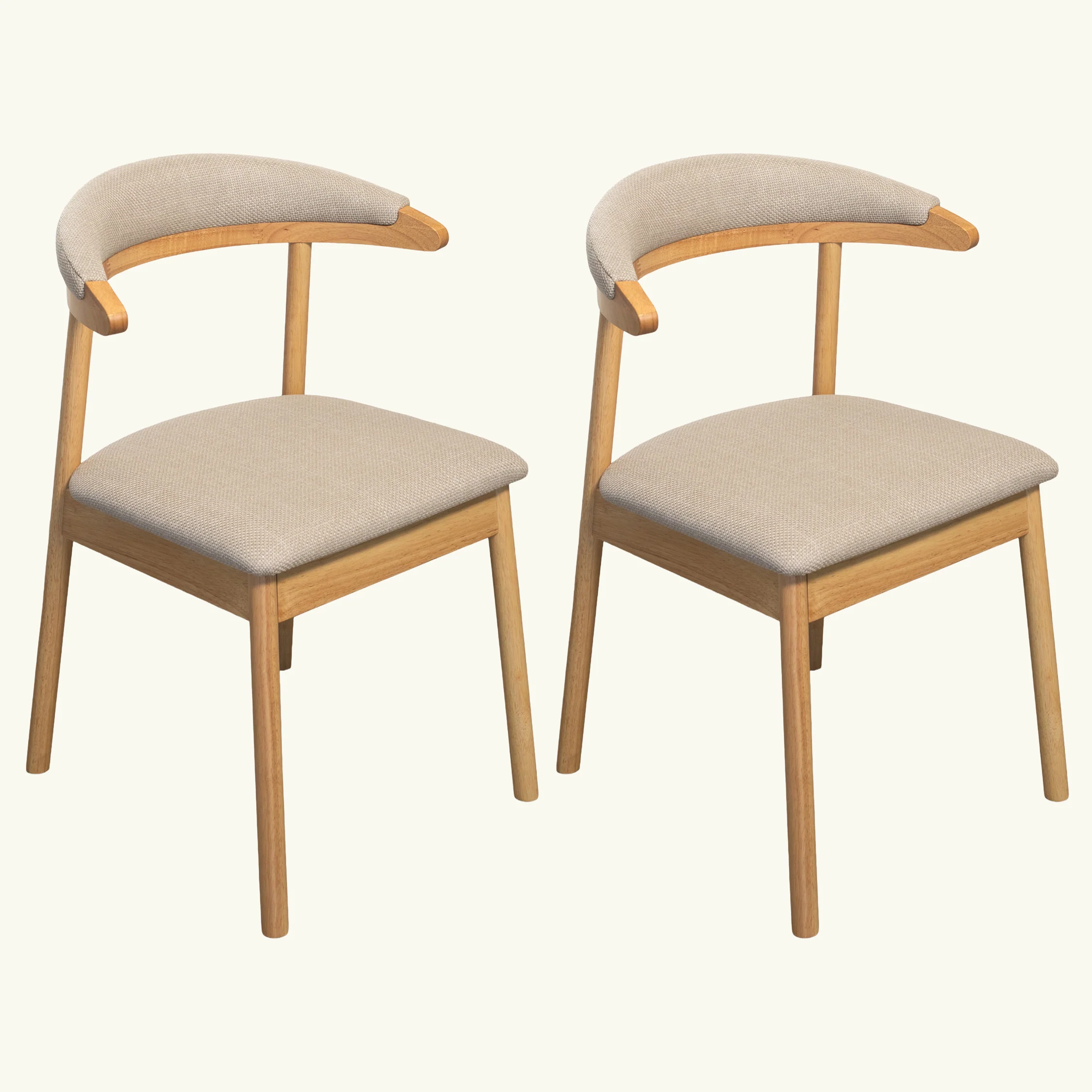 Mindi Fabric Dining Chair (Set of 2) - Image 3