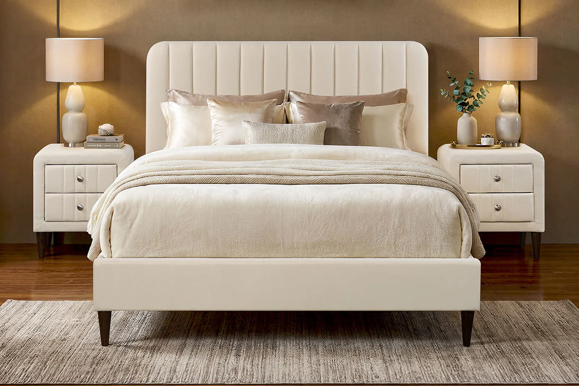 Minolta 3 Piece Fabric Bedroom Suite