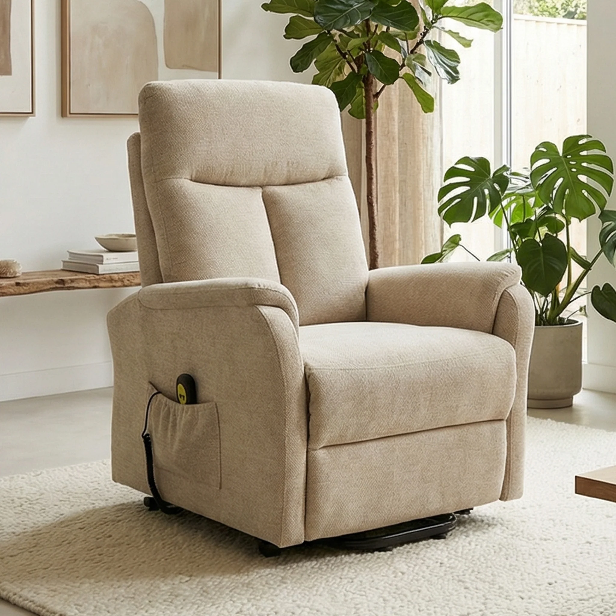 Ory Fabric Power Lift Recliner - Image 2