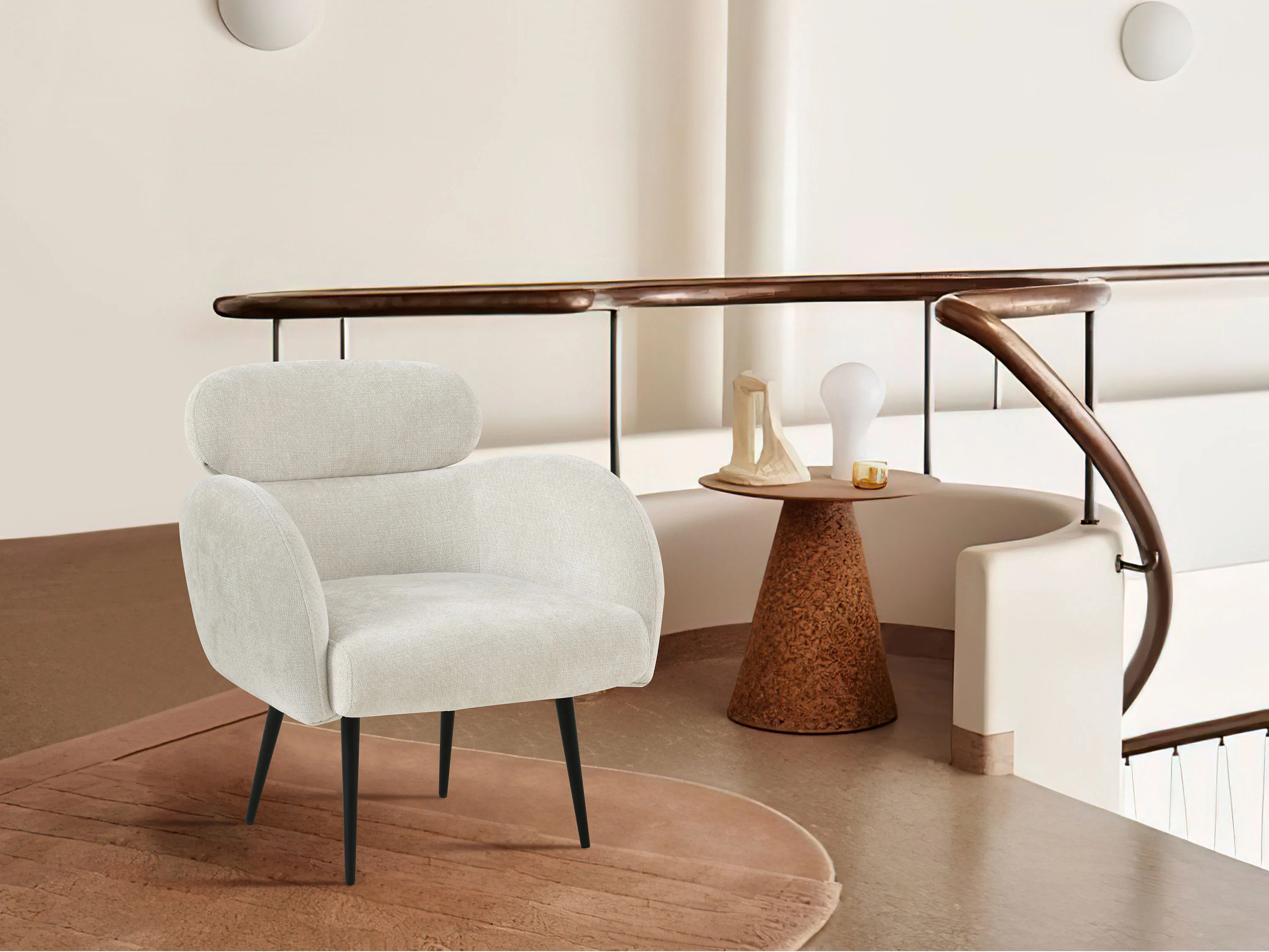 Ottilie Fabric Arm Chair - Image 4