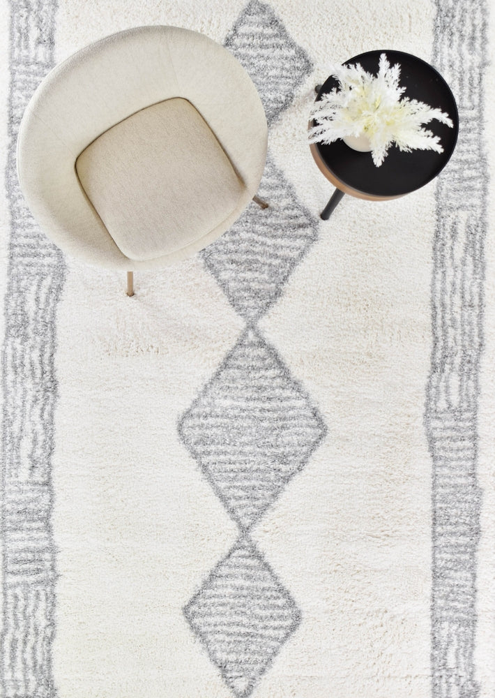 Palermo Shaggy Rug 0B461A Grey - Image 2