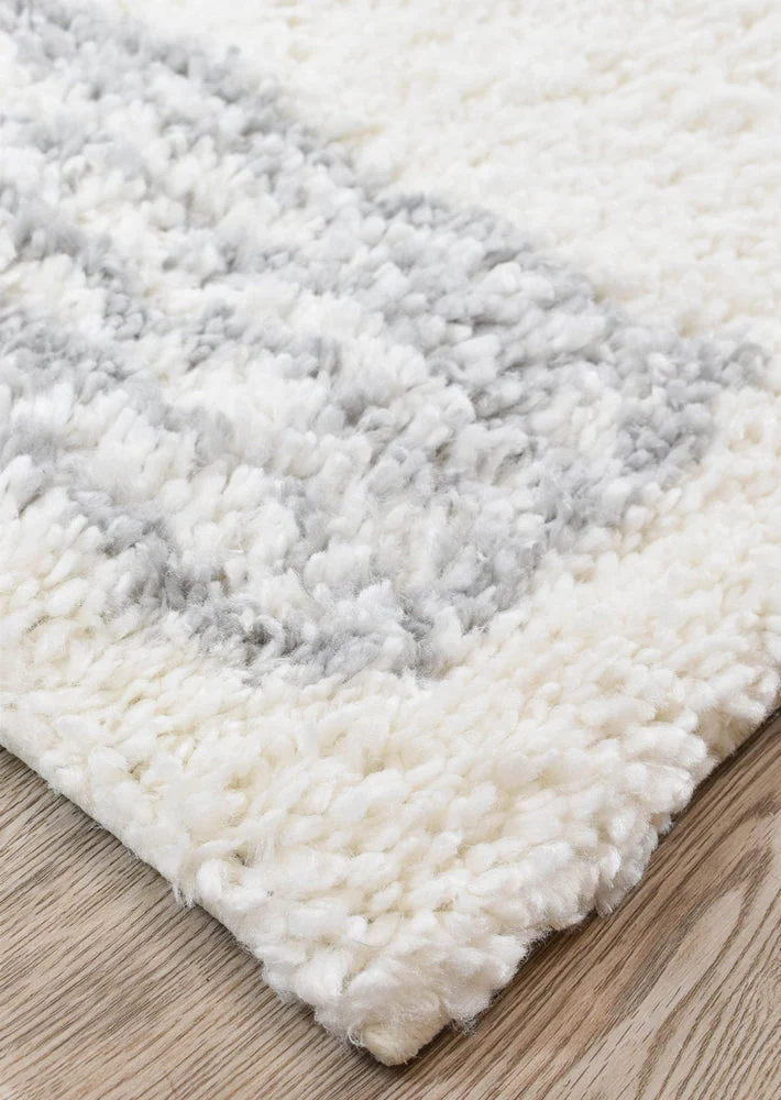 Palermo Shaggy Rug 0B461A Grey - Image 3