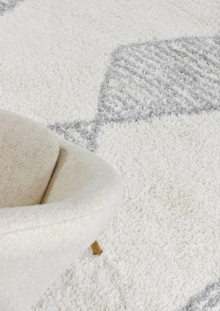 Palermo Shaggy Rug 0B461A Grey - Image 7