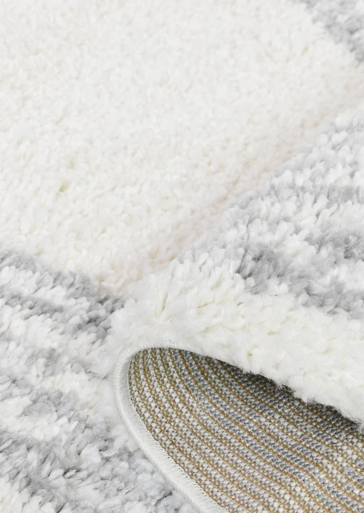 Palermo Shaggy Rug 0B461A Grey - Image 9