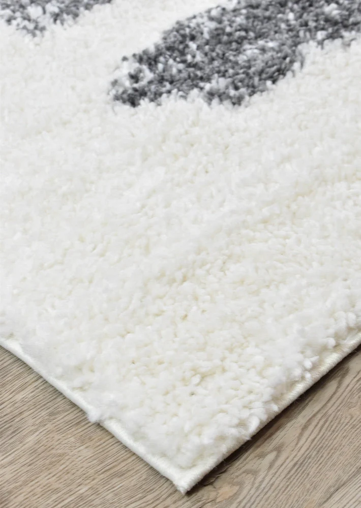 Palermo Shaggy Rug 0B470A Dark Grey - Image 3