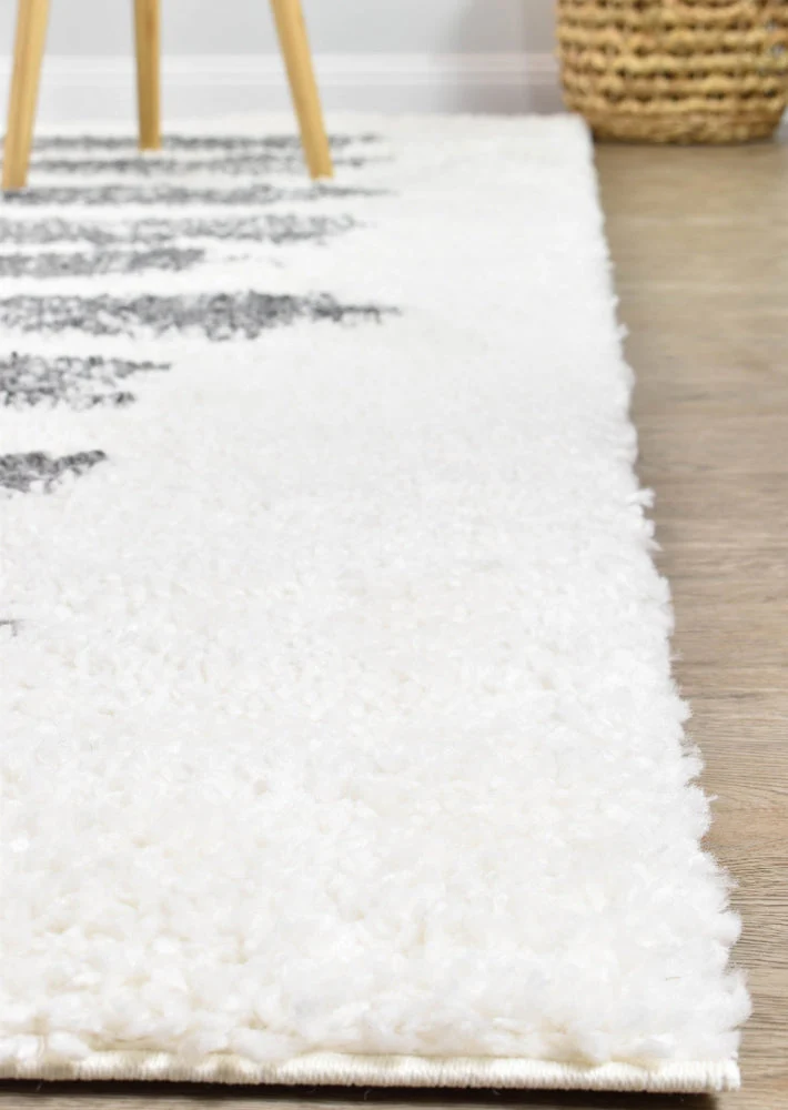 Palermo Shaggy Rug 0B470A Dark Grey - Image 4