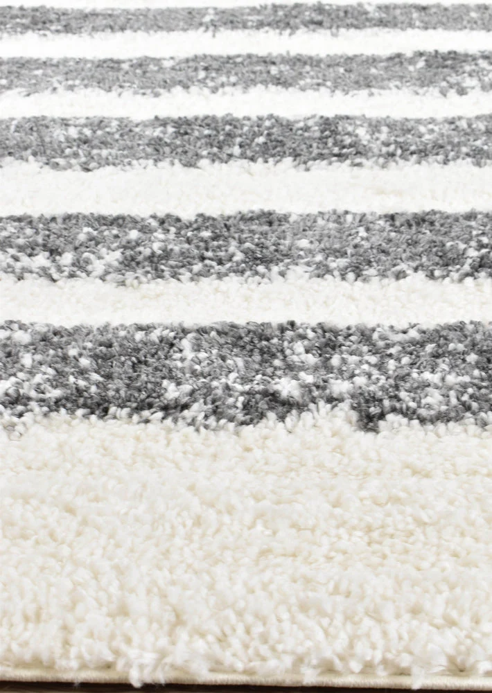 Palermo Shaggy Rug 0B470A Dark Grey - Image 5