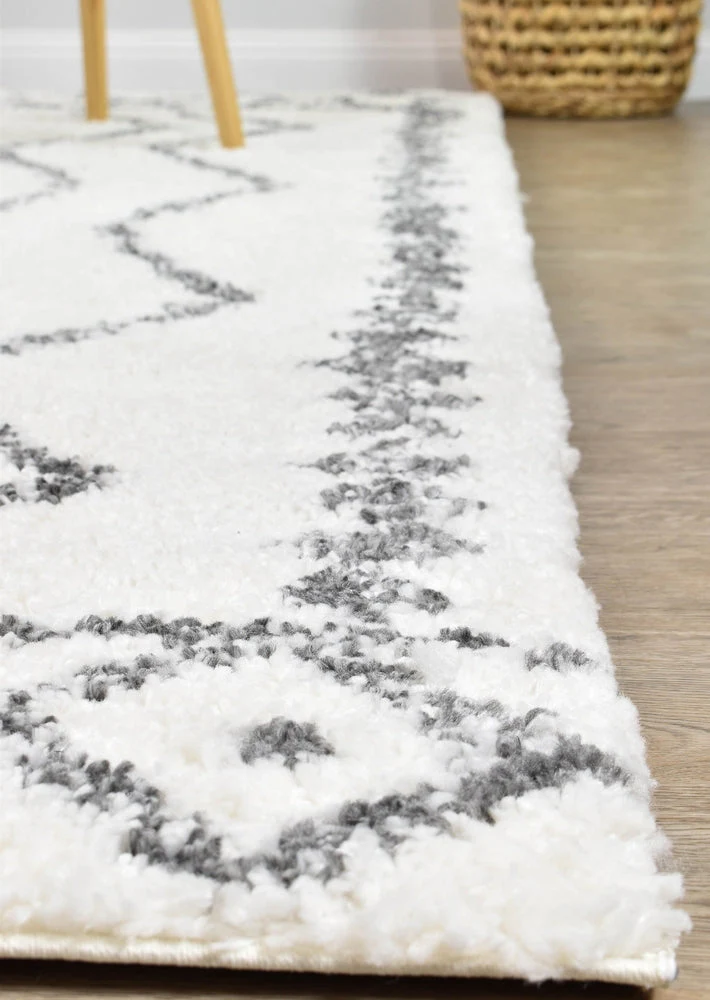 Palermo Shaggy Rug 0B496A Dark Grey - Image 4