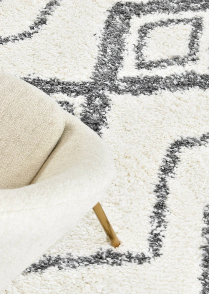 Palermo Shaggy Rug 0B496A Dark Grey - Image 6
