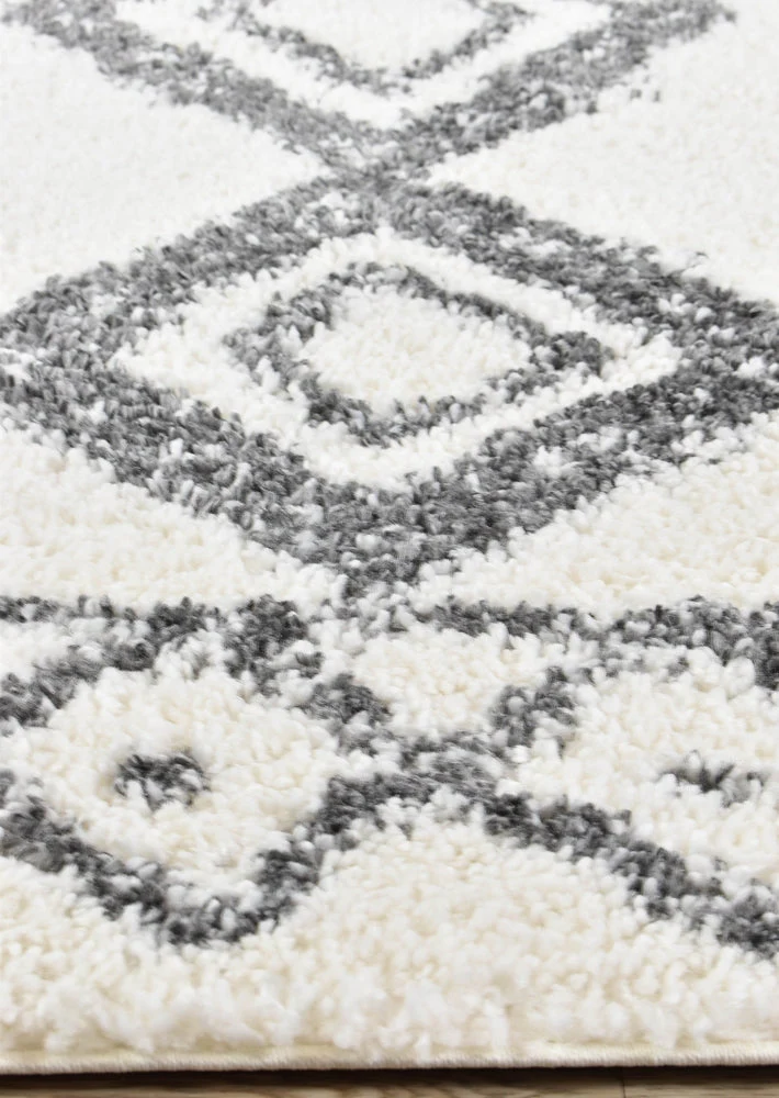Palermo Shaggy Rug 0B496A Dark Grey - Image 7