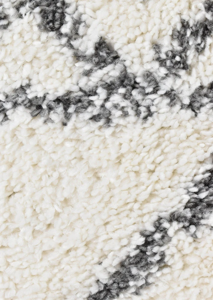 Palermo Shaggy Rug 0B496A Dark Grey - Image 8