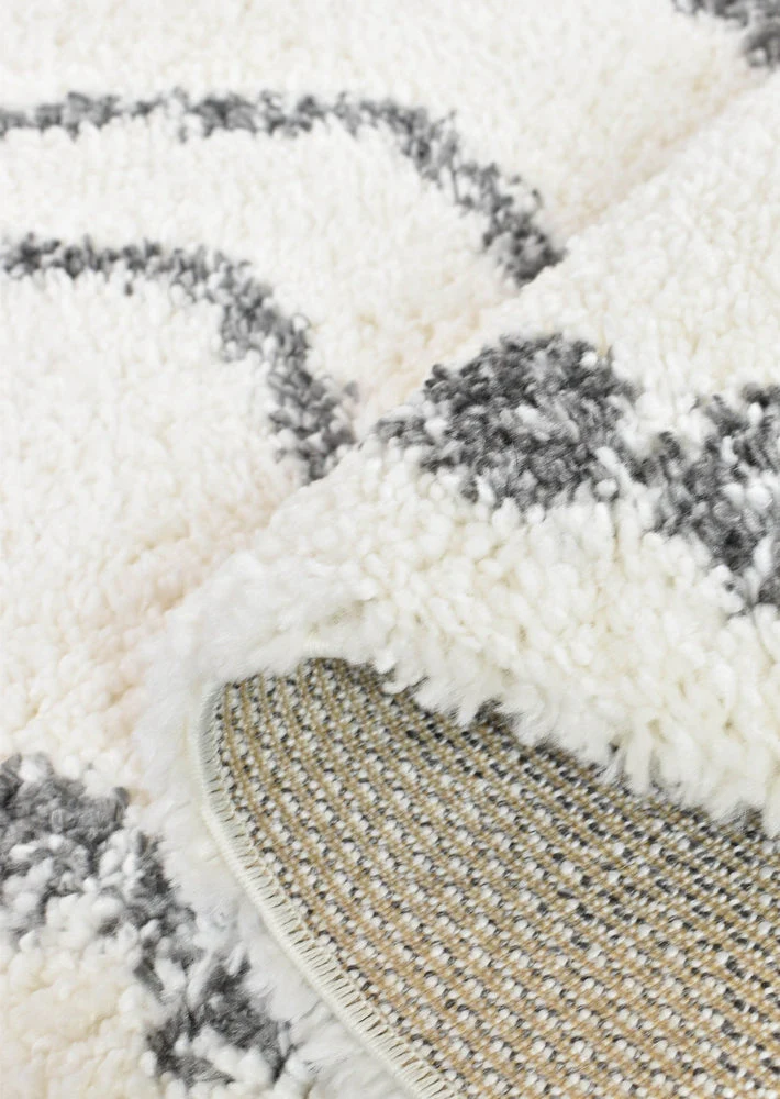 Palermo Shaggy Rug 0B496A Dark Grey - Image 9